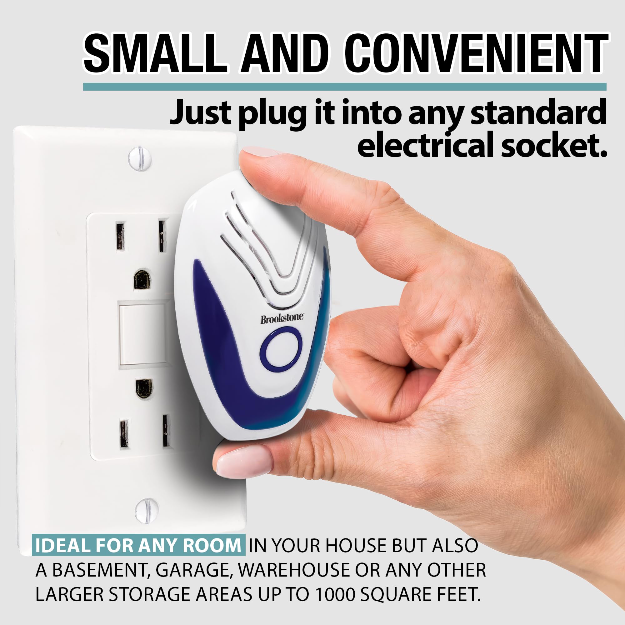 brookstone-ultrasonic-pest-repeller-2-pack-chemical-free-plug-in-for-home image 3
