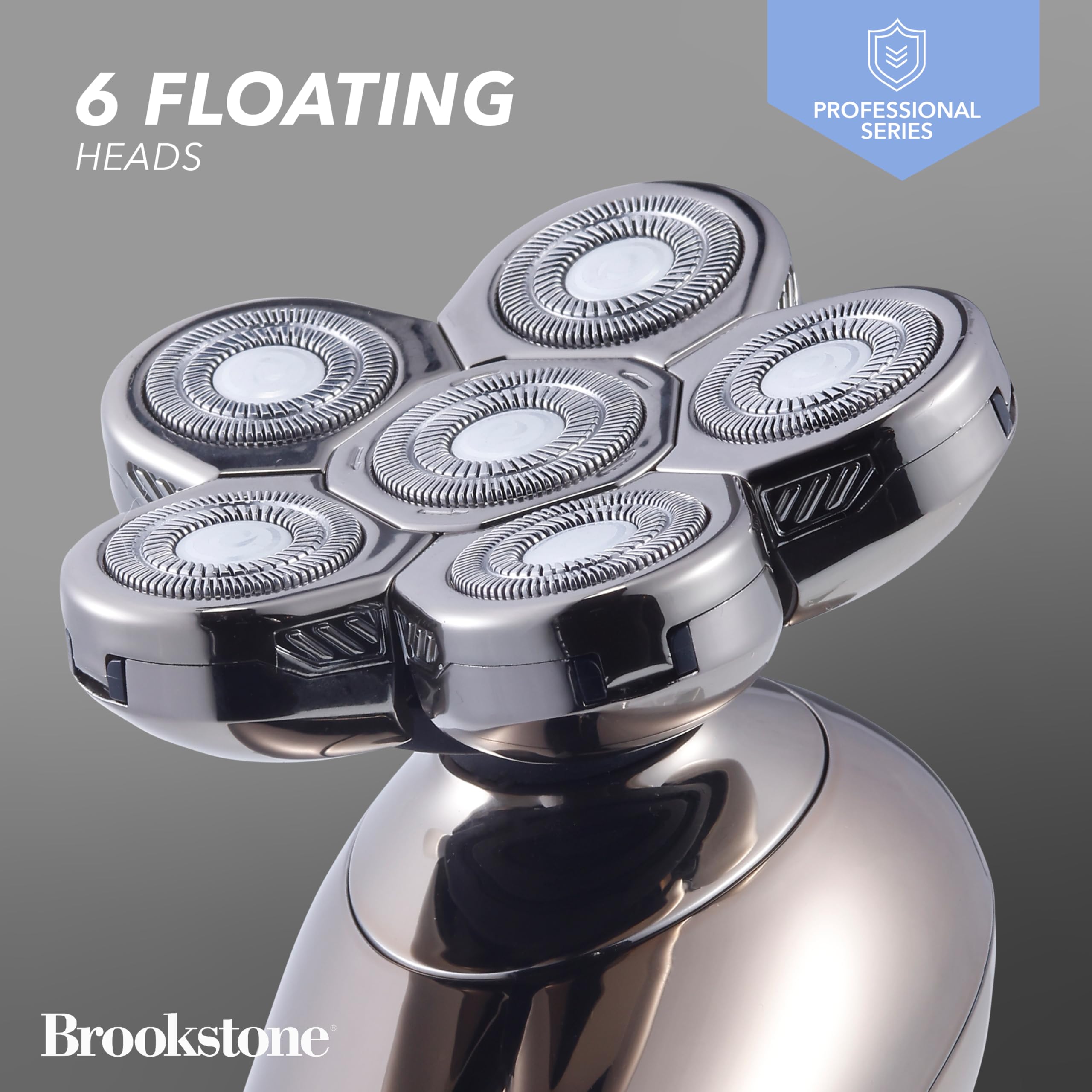 brookstone-6-head-flex-shaver-close-shave-with-pivoting-heads-rechargeable-batte image 3