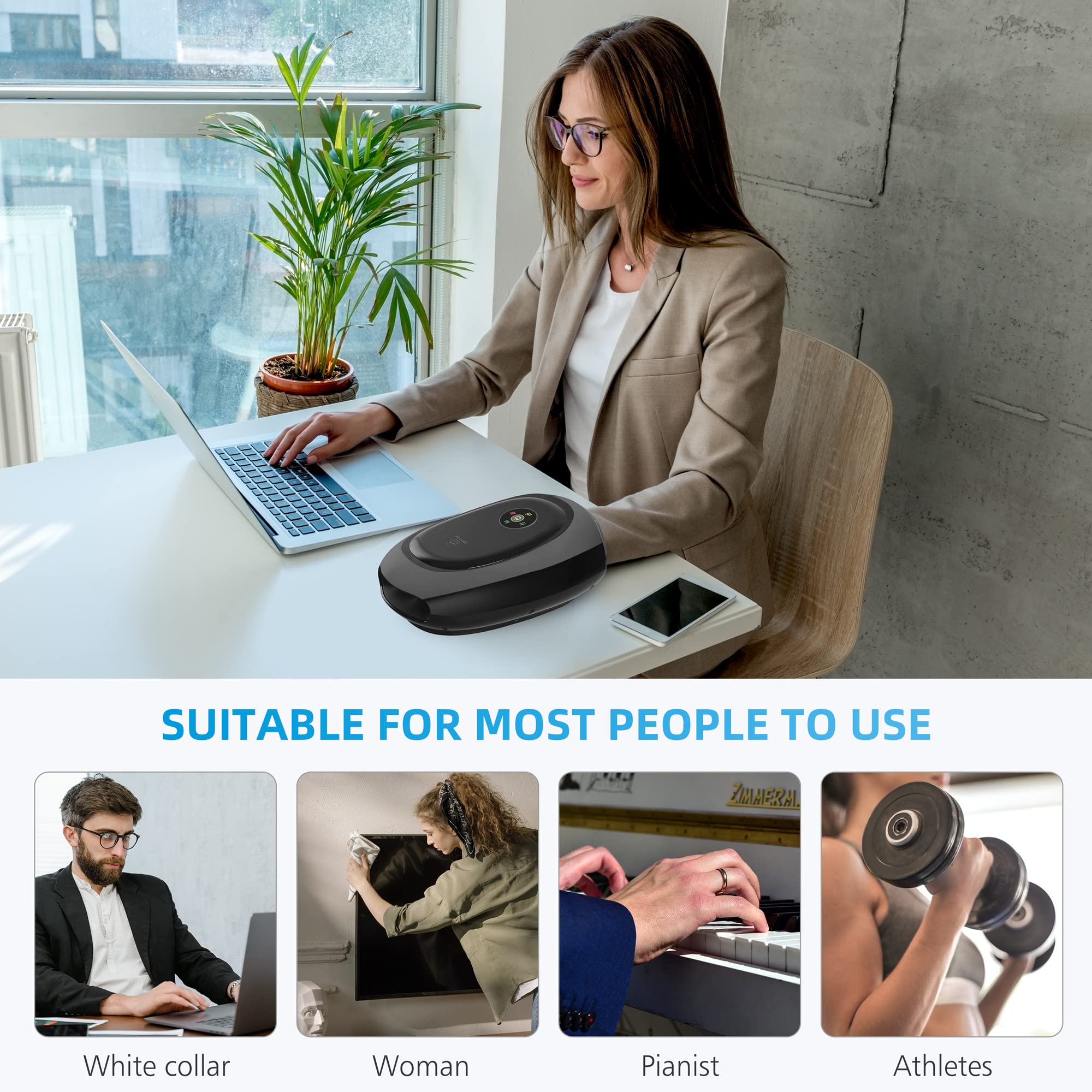 comfier-cordless-hand-massager-with-heat-and-compression-app-control-for-arthrit image 8