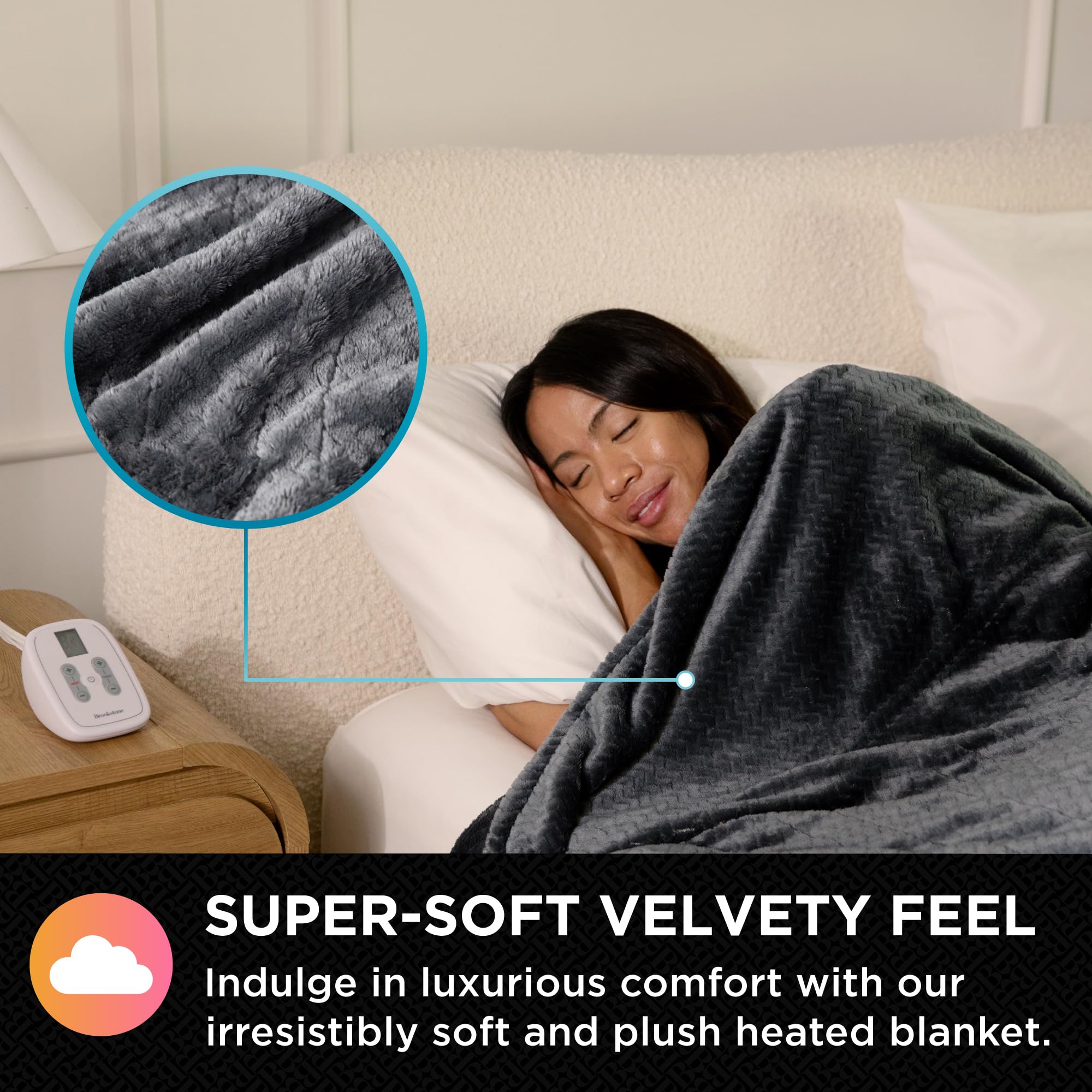 brookstone-electric-heated-comfort-plush-herringbone-blanket-with-10-heat-settin image 3