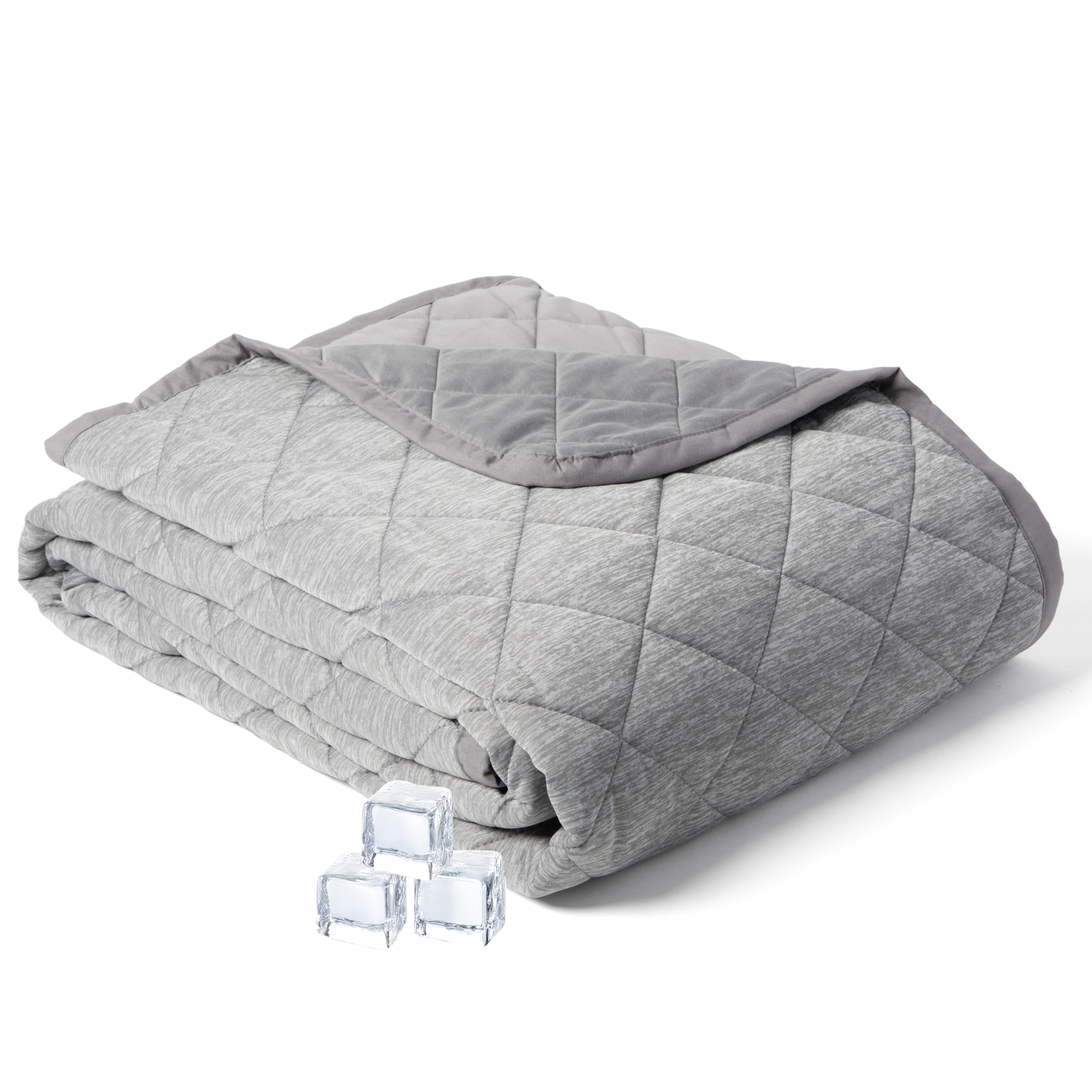 brookstone-cooling-blanket-queen-size-reversible-cool-touch-fiber-quilted-lightw image 1