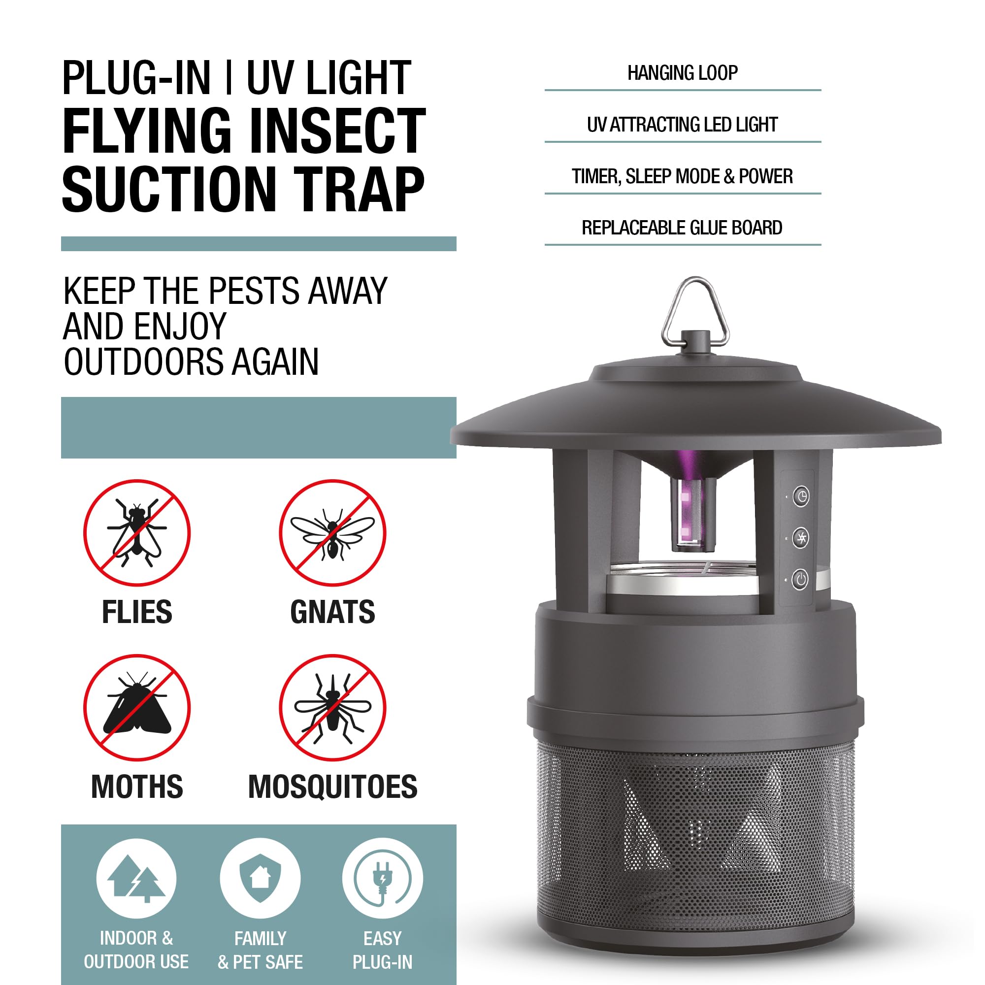brookstone-plug-in-uv-light-insect-trap-ultra-quiet-fan-with-replaceable-glue-bo image 5