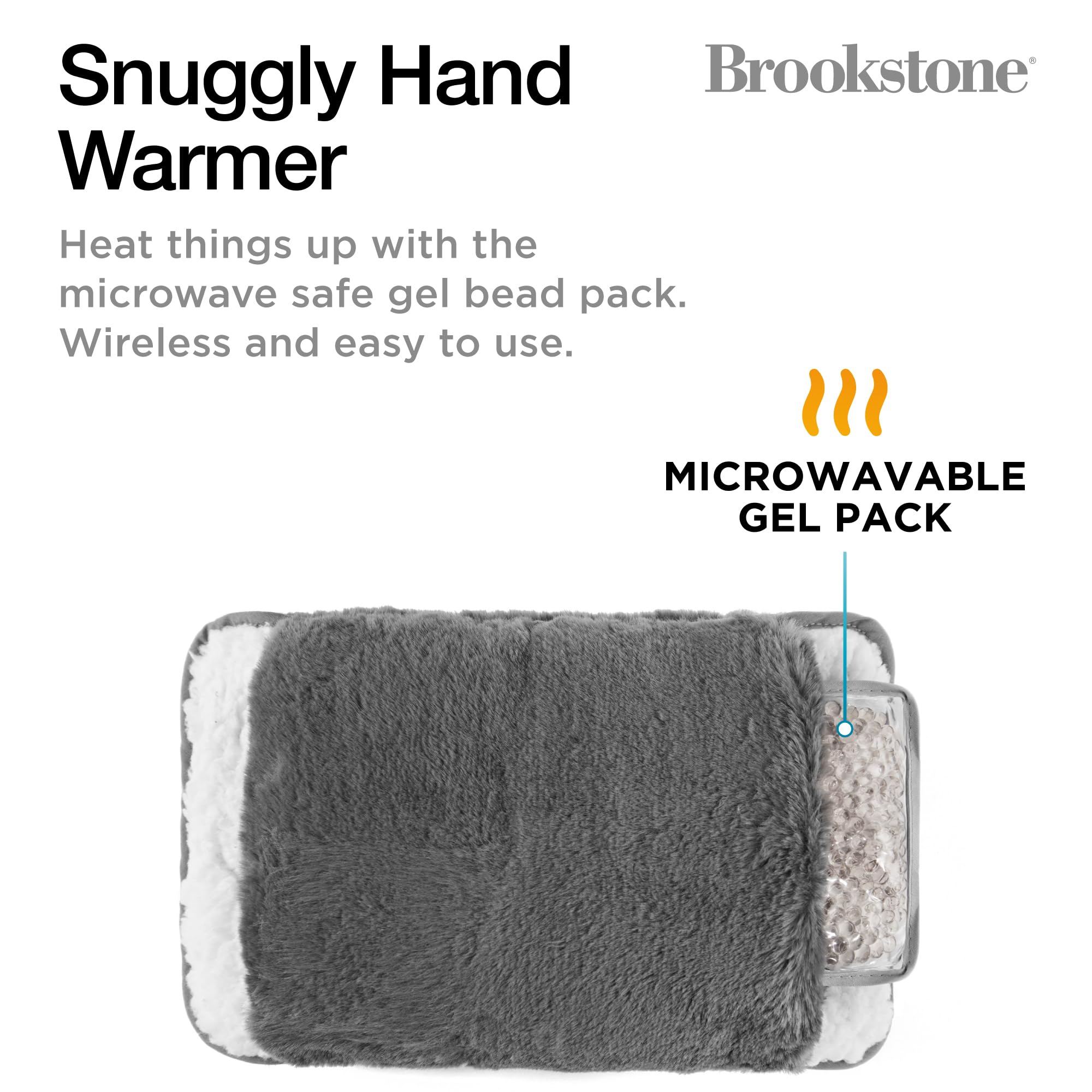 brookstone-faux-fur-hand-warmer-with-microwavable-gel-pack-cozy-sherpa-plush-lin image 3