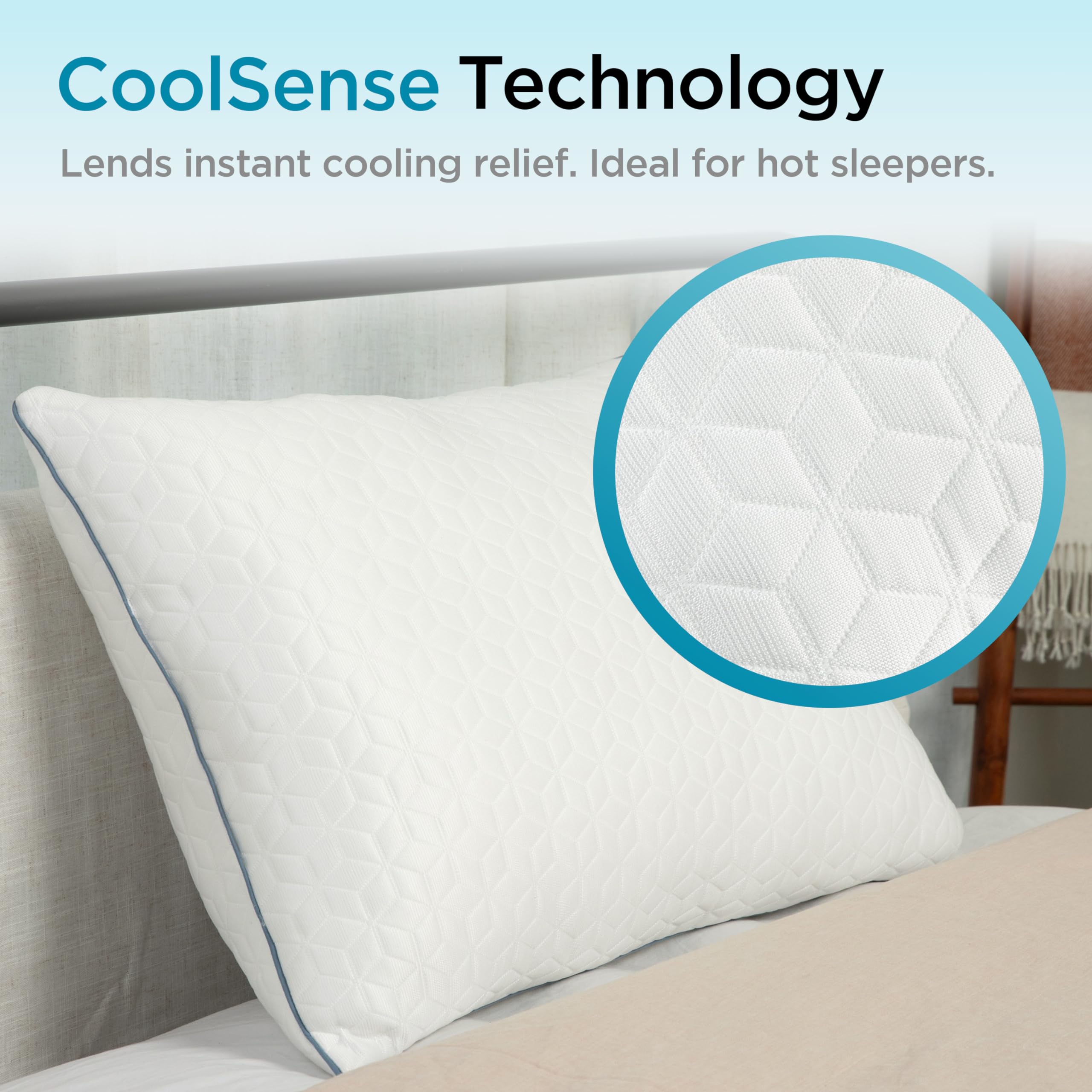 brookstone-coolsense-down-alternative-pillow-2-pack-cooling-pillows-for-hot-slee image 3
