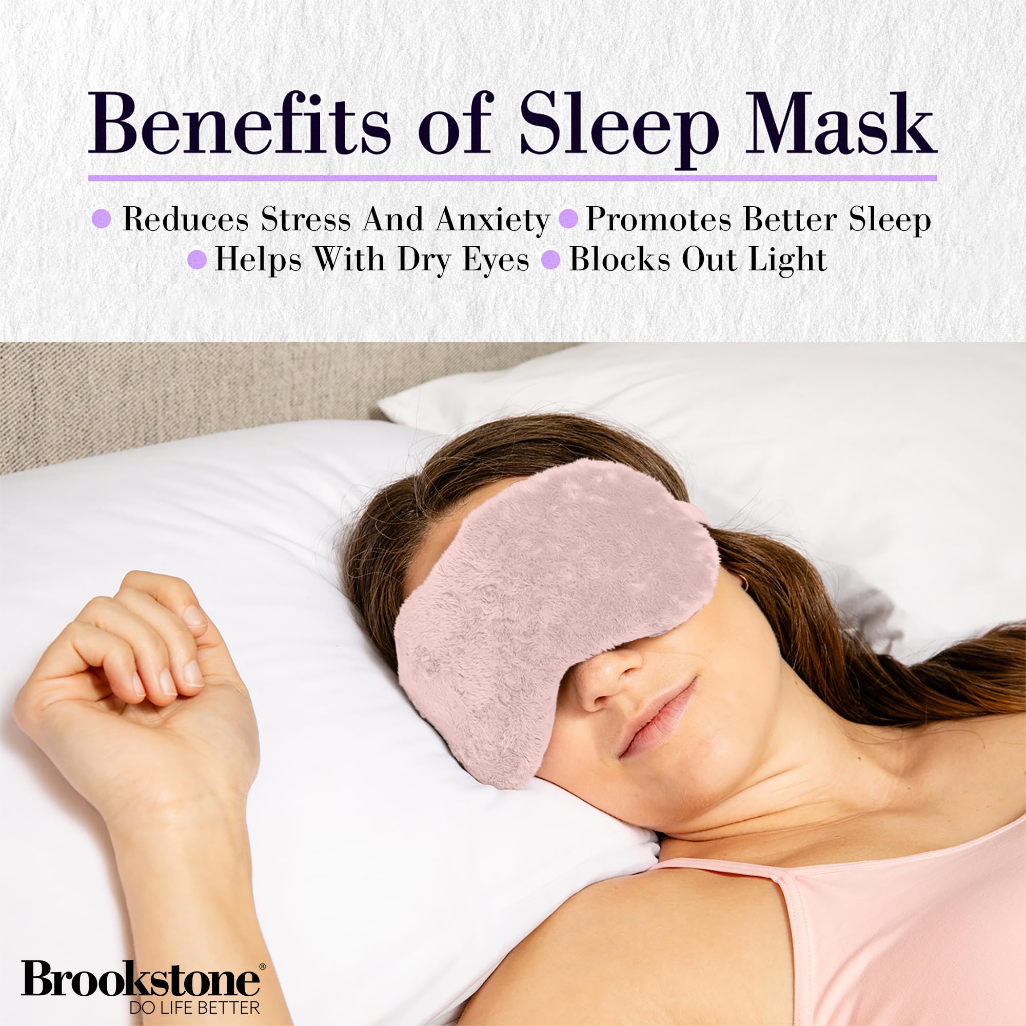 brookstone-eye-mask-for-hot-cold-therapy-lavender-infused-weighted-sleeping-mask image 7
