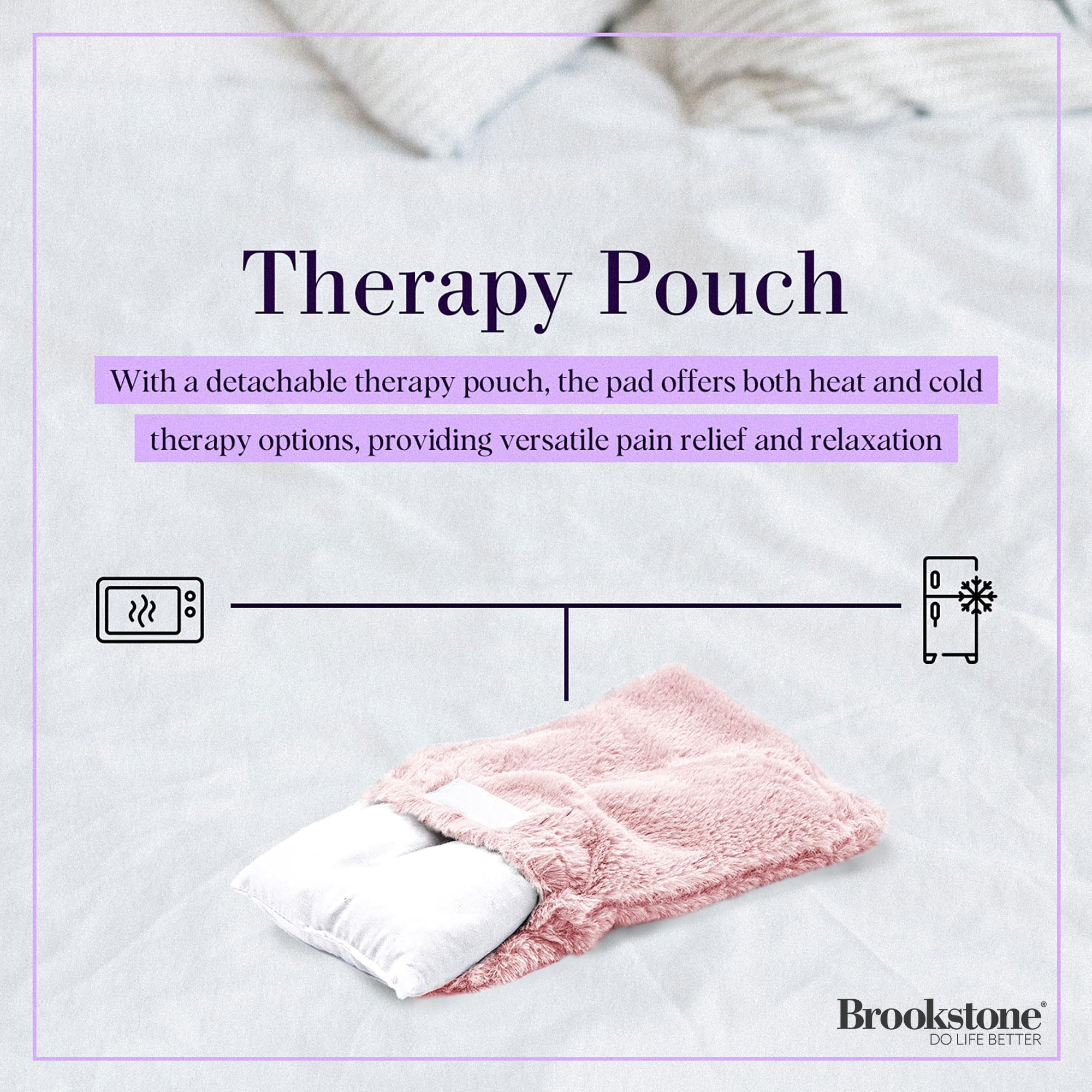 brookstone-hot-cold-microwavable-heating-pad-for-period-cramps-plush-cover-laven image 4