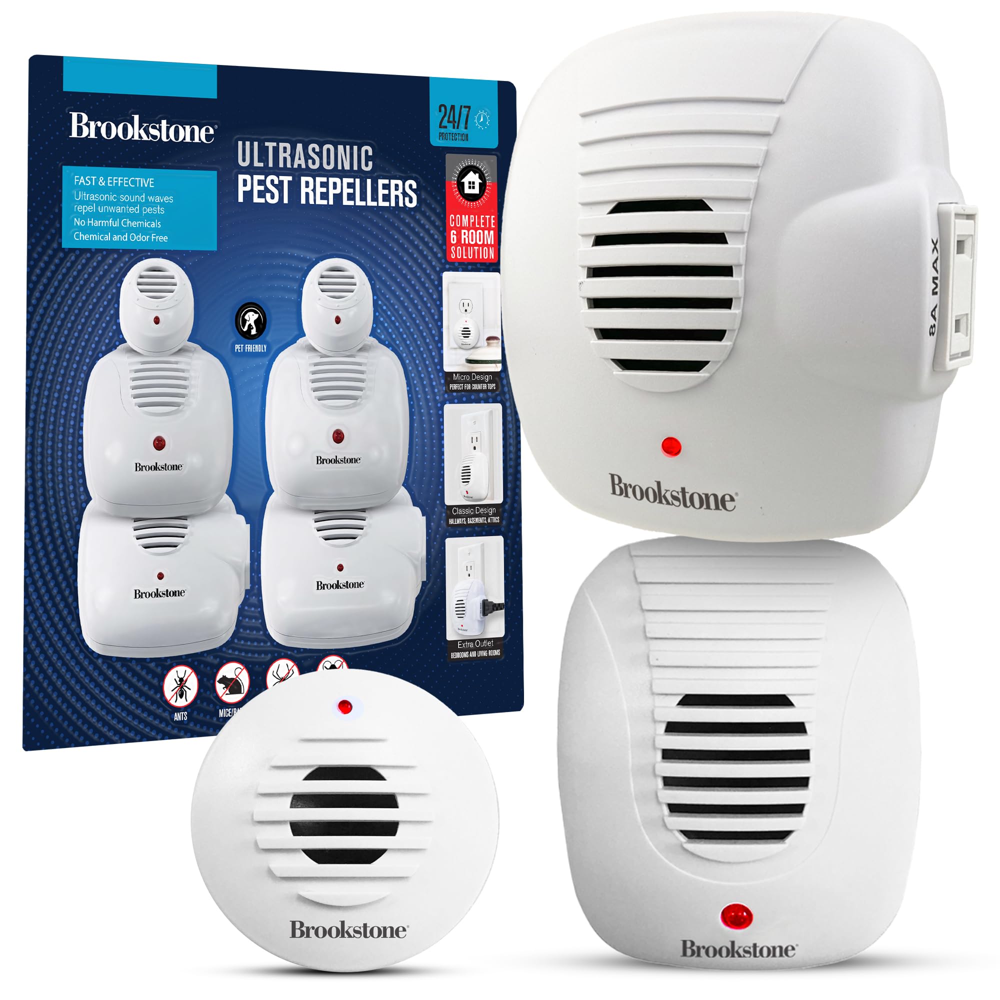 brookstone-ultrasonic-pest-repeller-2-pack-chemical-free-plug-in-for-home image 7