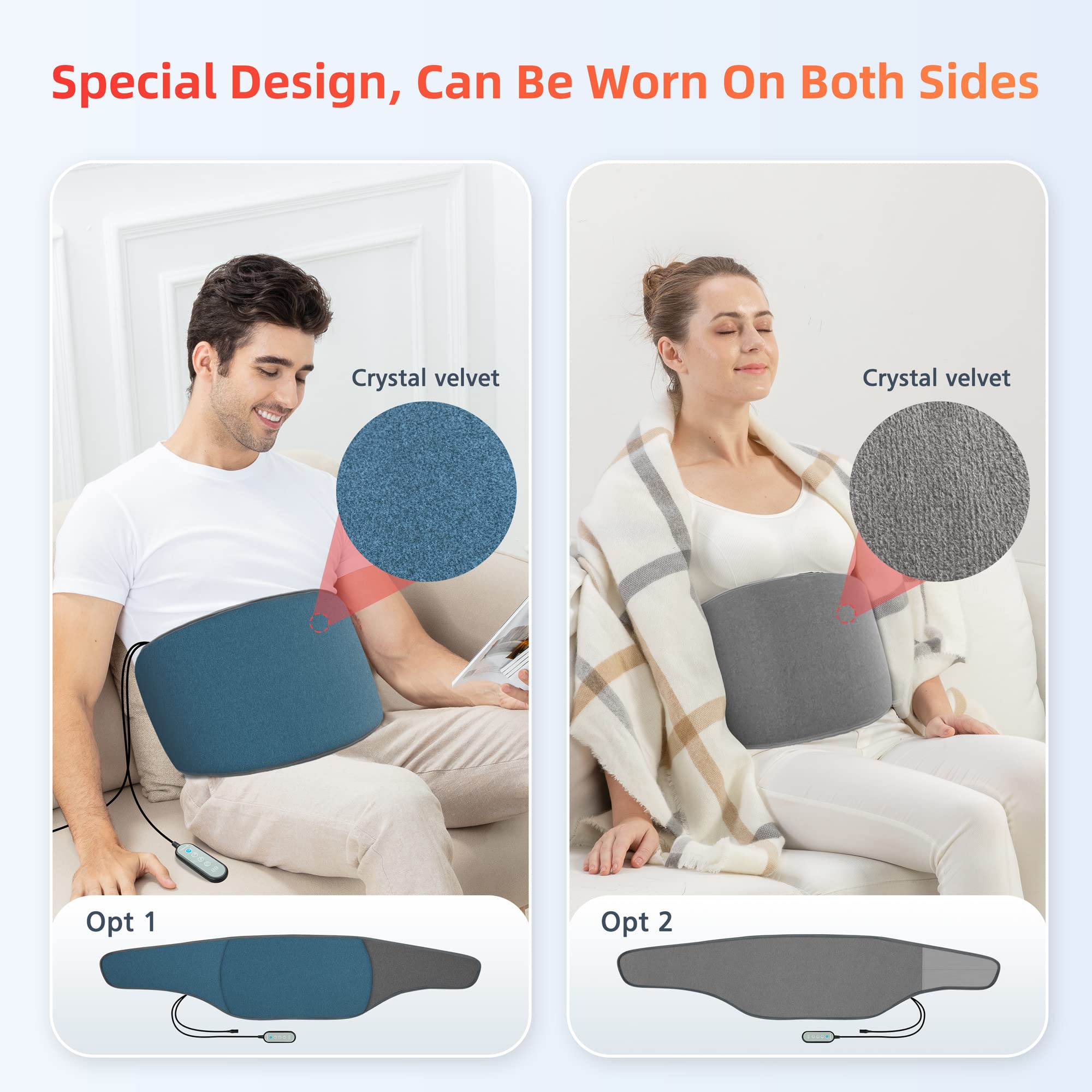 comfier-heating-pad-for-back-pain-relief-corded-waist-heat-wrap-with-6-heat-leve image 2