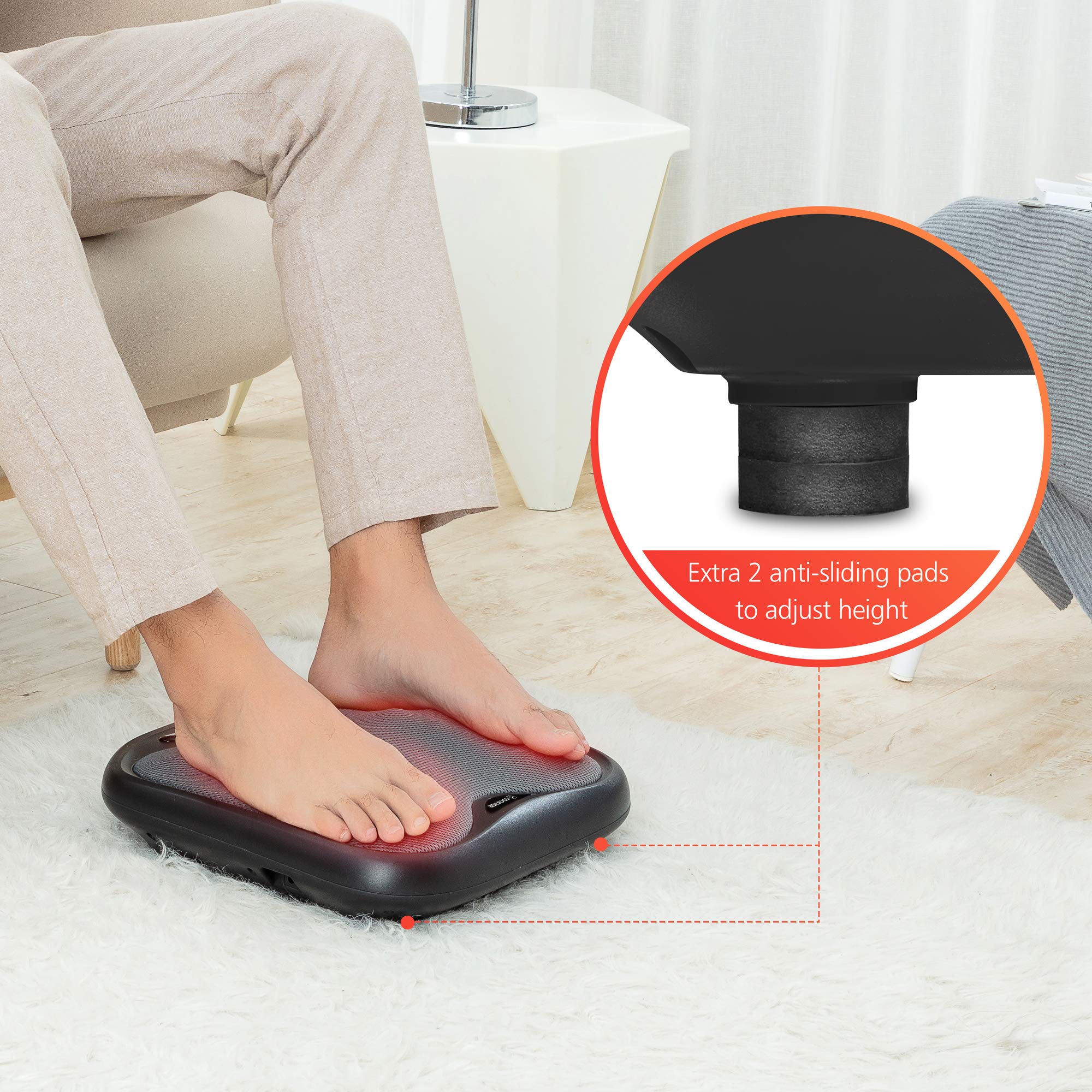 comfier-shiatsu-foot-massager-with-heat-2-in-1-foot-and-back-massager-with-washa image 5
