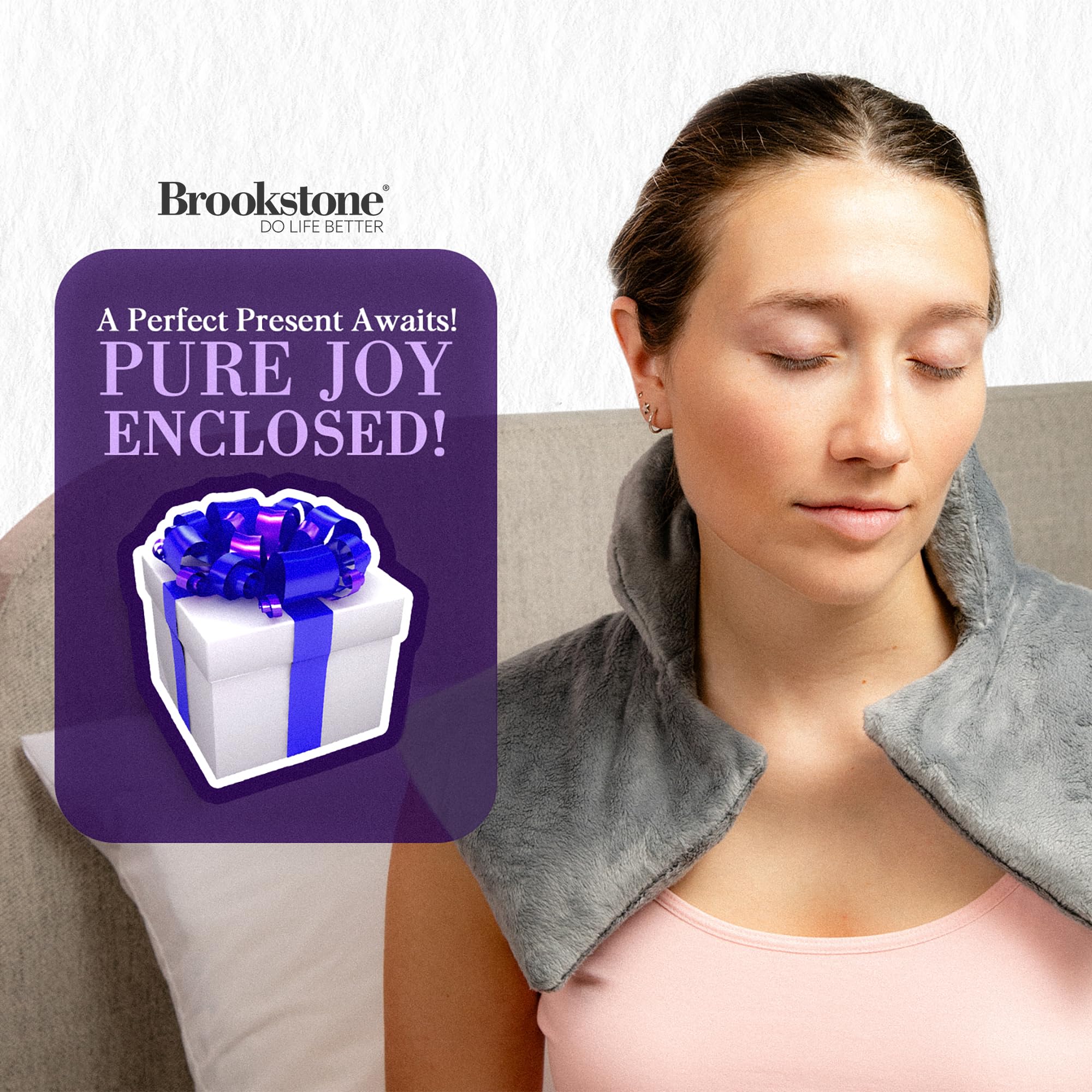 brookstone-thera-spa-cooling-warming-heated-neck-shoulder-wrap-lavender-infused--2 image 8