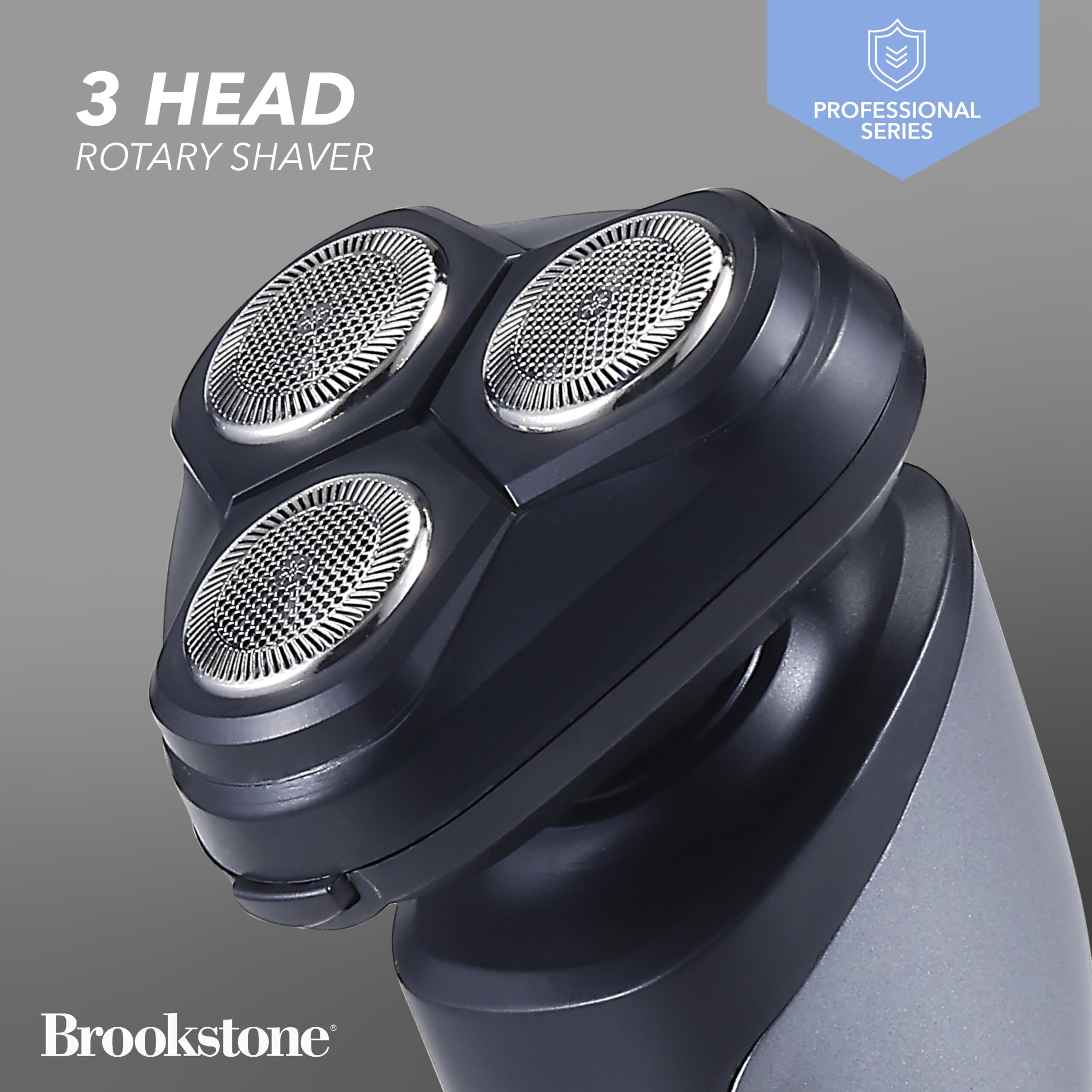 brookstone-3-head-rotary-shaver-precision-shave-cutting-edge-design-professional image 3