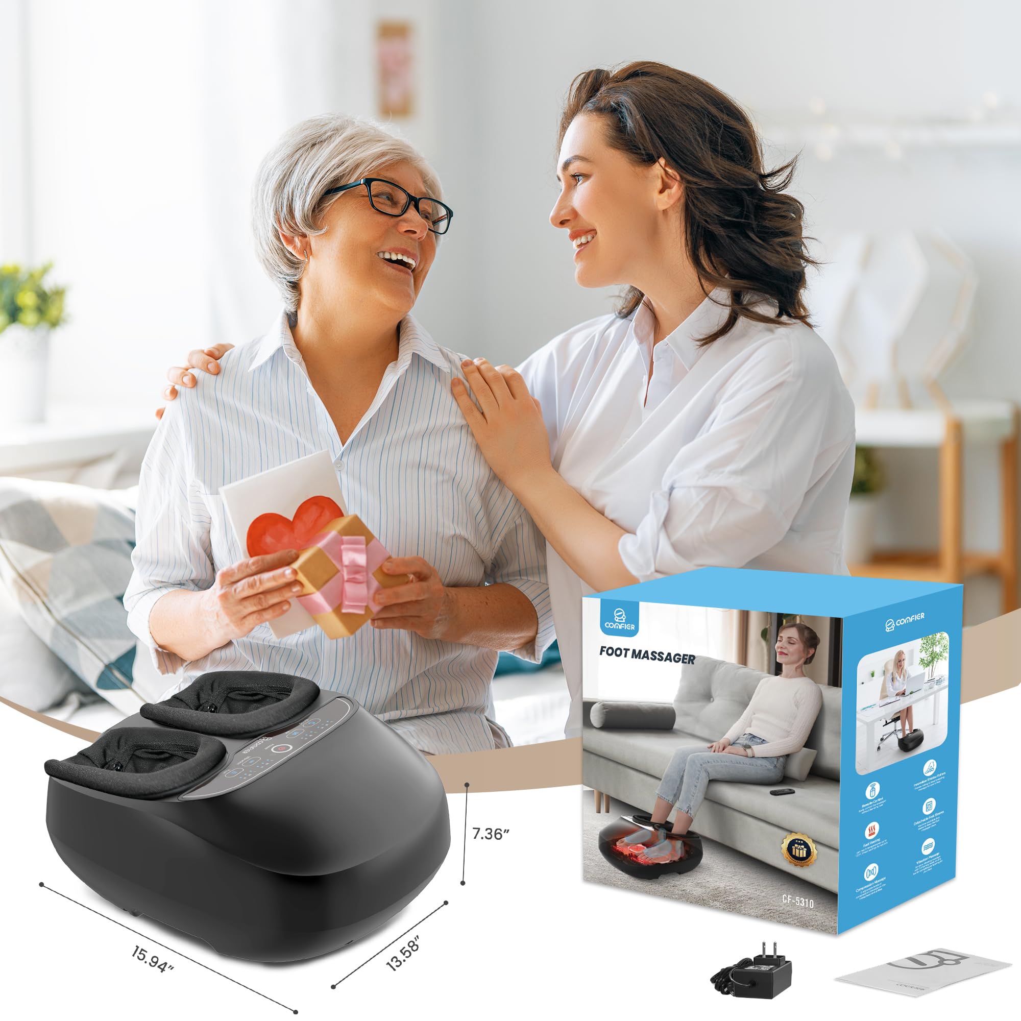 comfier-shiatsu-foot-massager-with-heat-kneading-vibration-compression-pause-fun image 7