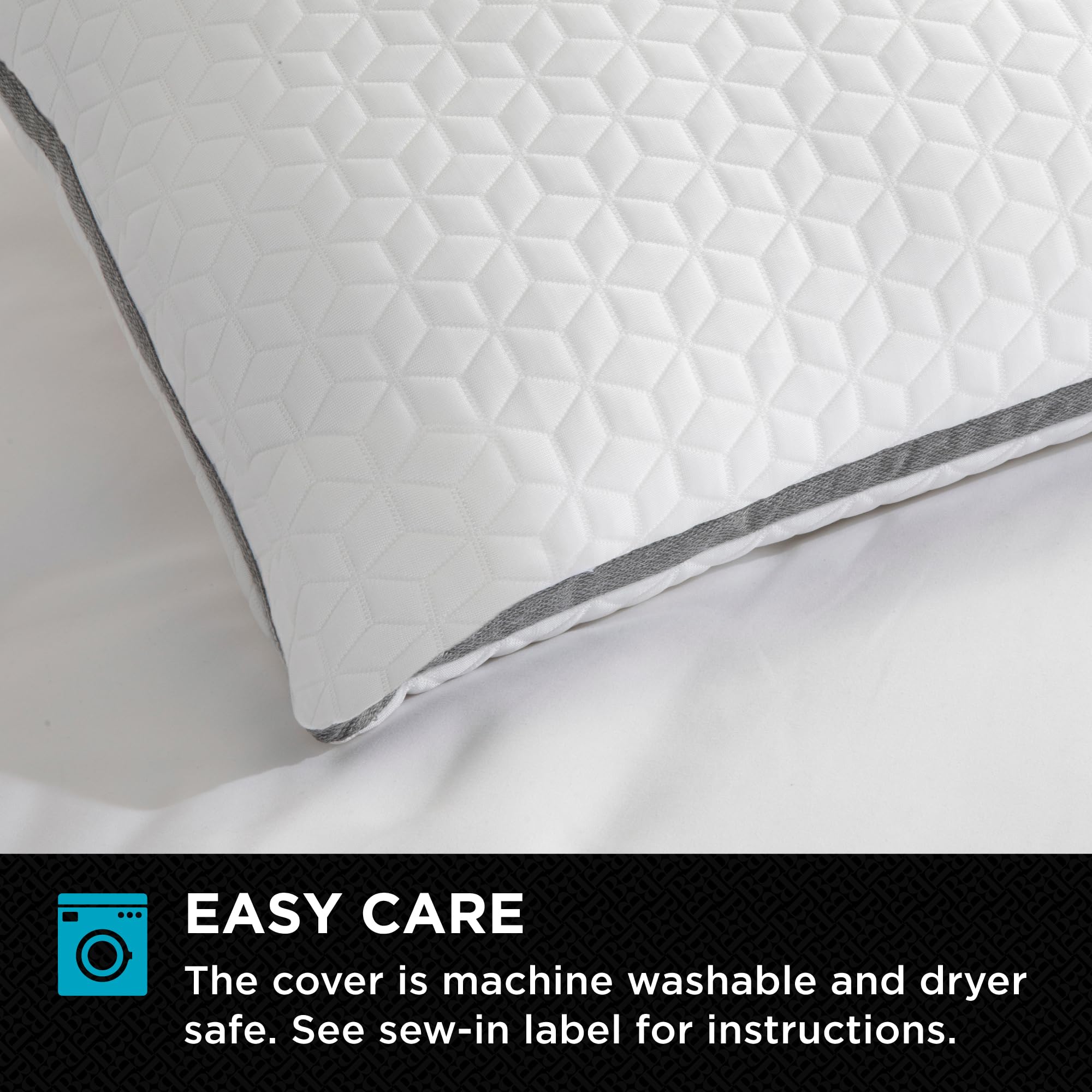 brookstone-elite-dual-comfort-cooling-memory-foam-pillow-adaptive-biosense-foam- image 4