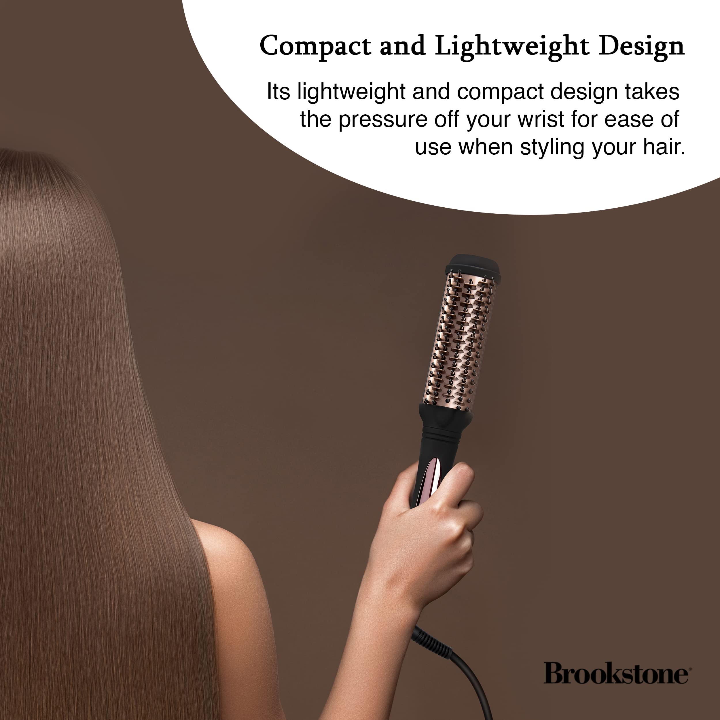 brookstone-powershine-pro-hot-brush-professional-grade-hair-dryer-brush-with-ant image 6