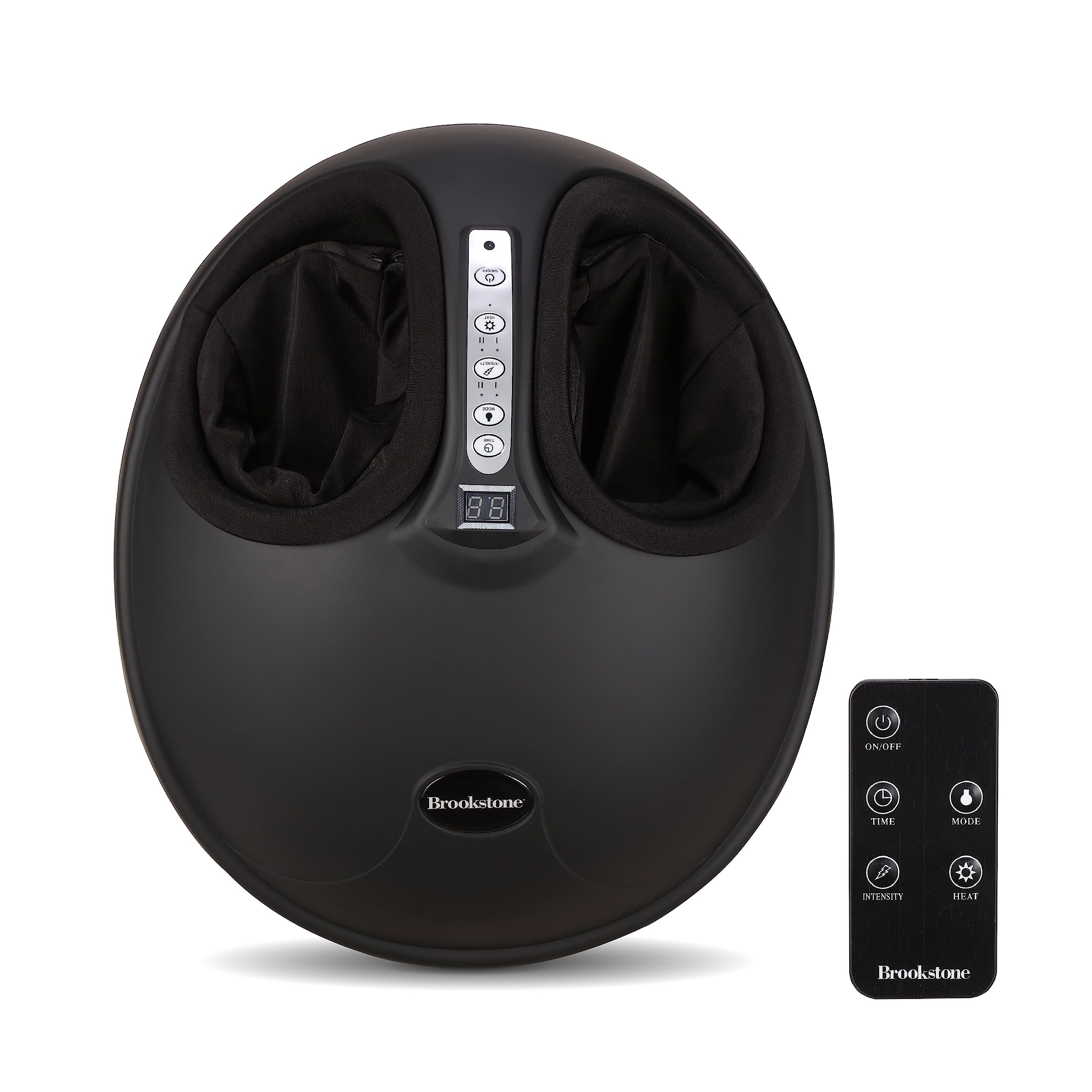 brookstone-air-compression-foot-massager-with-heat-remote image 1