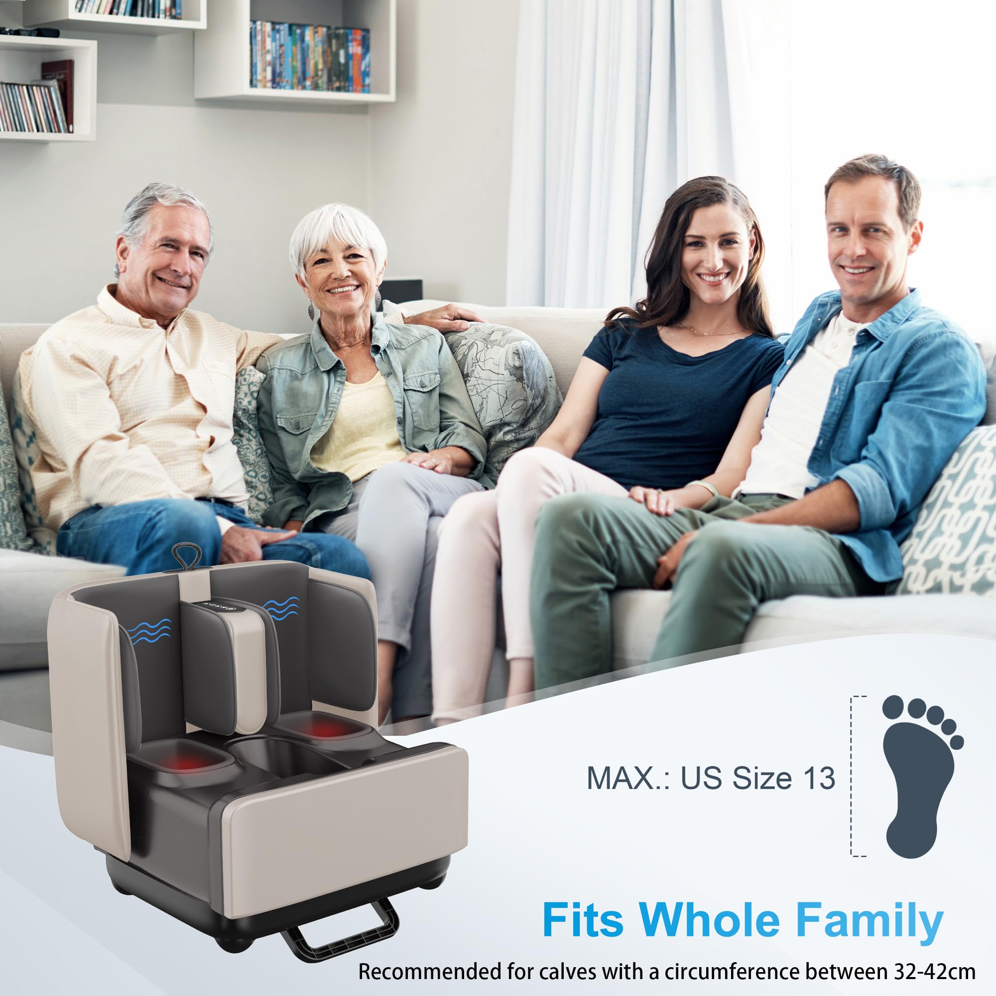 comfier-2-in-1-shiatsu-foot-and-calf-massager-with-app-control-heat image 7
