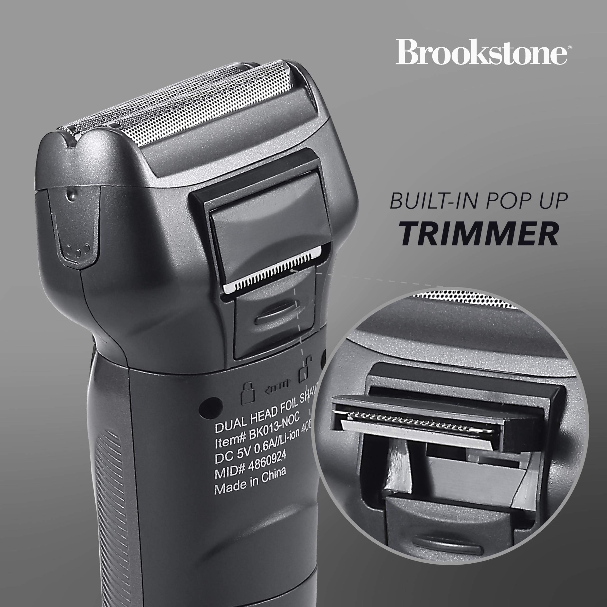 brookstone-electric-razor-for-men-dual-head-foil-shaver-precision-blades-cordles image 5