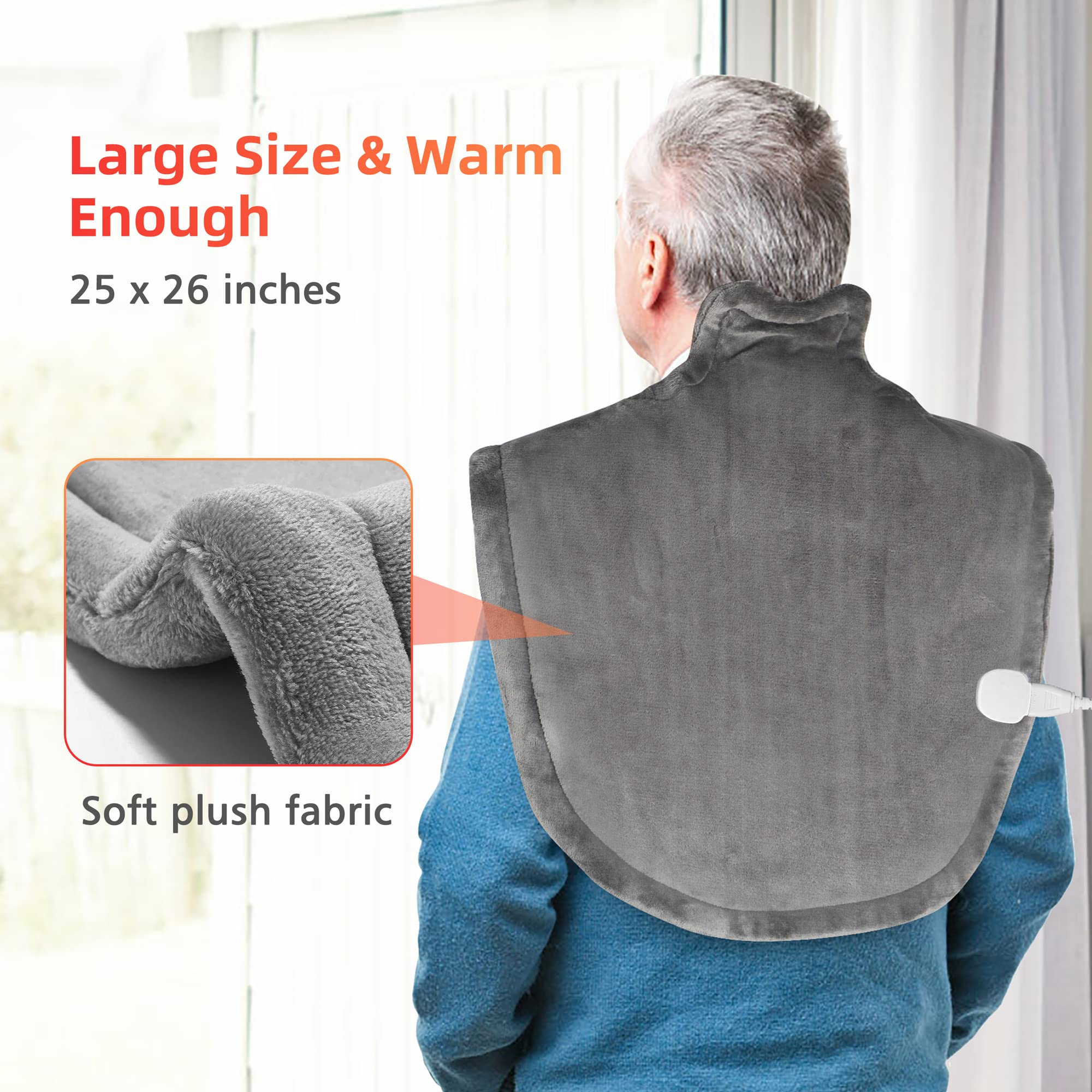 comfier-neck-and-shoulder-heating-pad-wearable-weighted-heat-wrap-with-6-heat-le image 3
