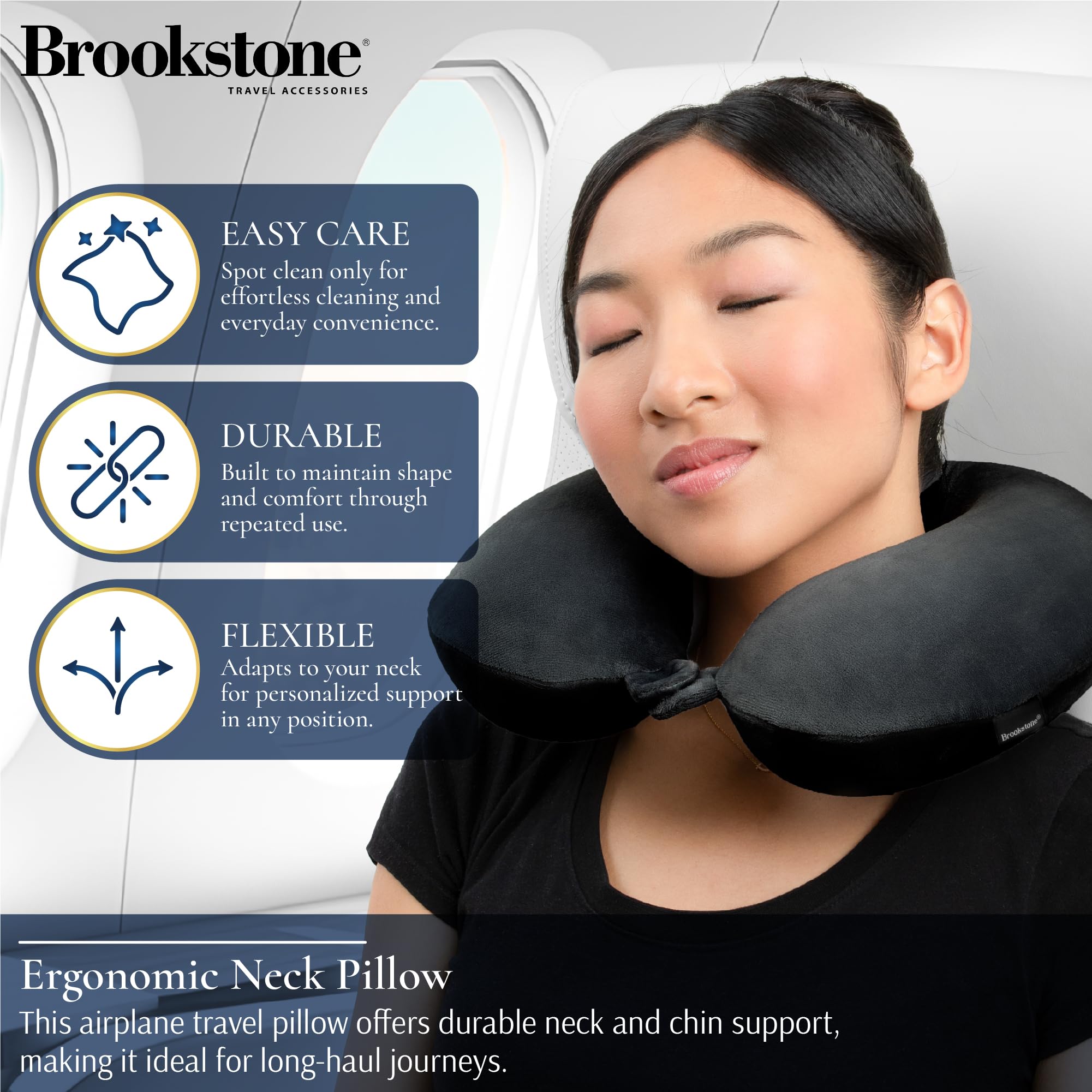 brookstone-travel-neck-pillow-lightweight-u-shaped-memory-foam-pillow-for-airpla image 3