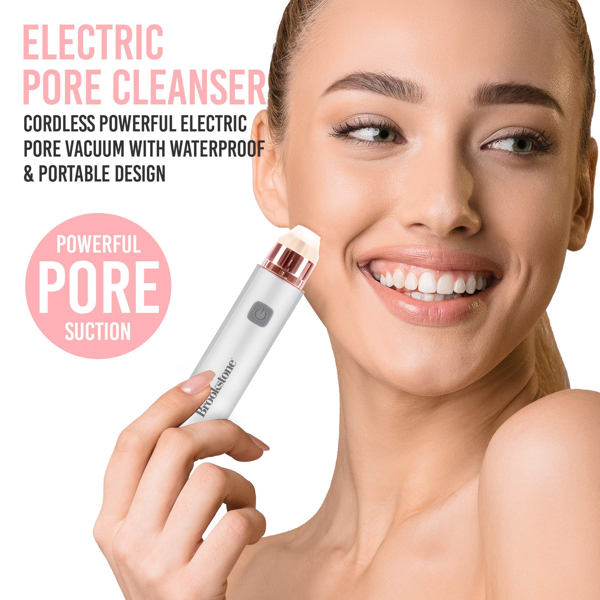 brookstone-travel-pore-cleanser-cordless-waterproof-pore-vacuum-for-deep-cleansi image 2