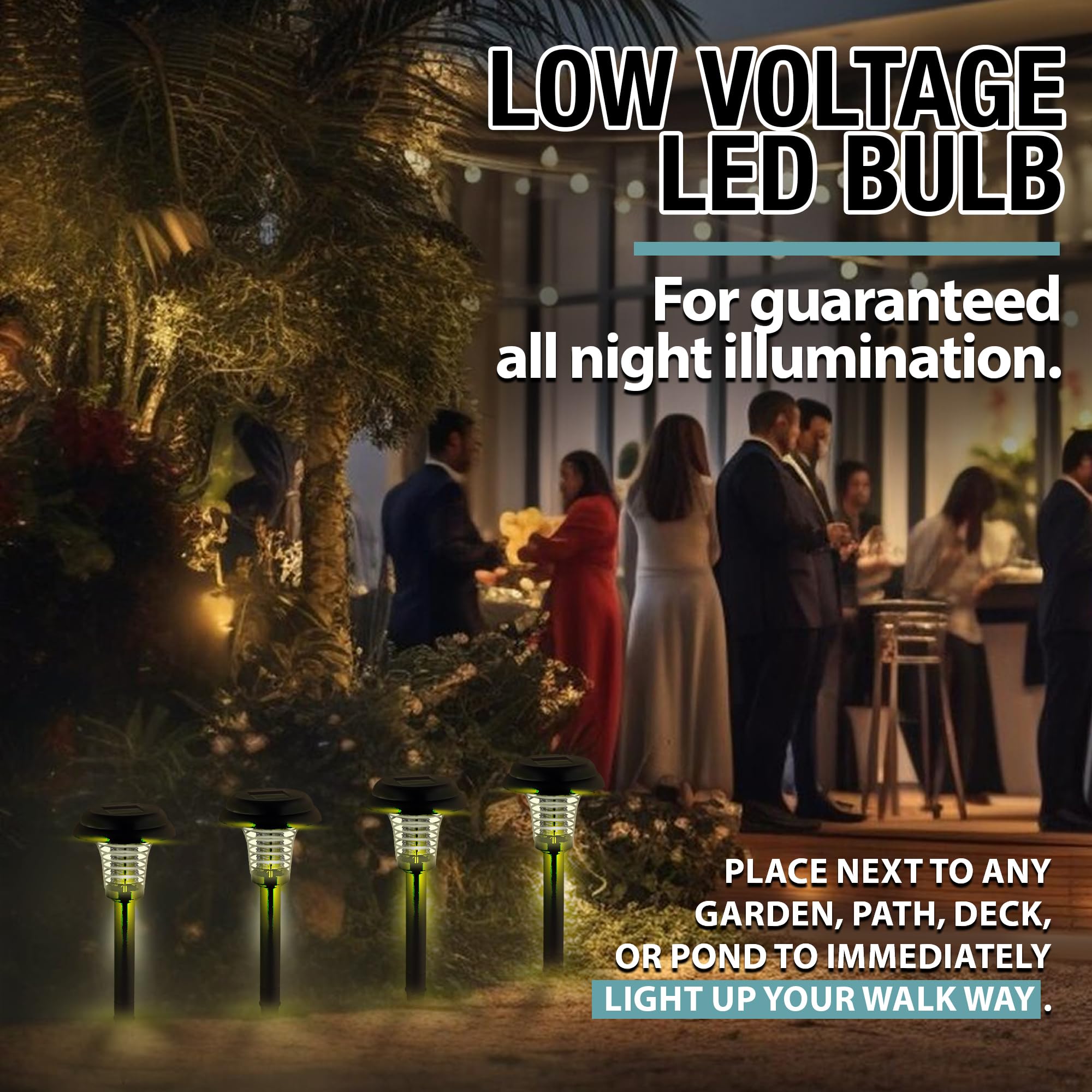 brookstone-solar-powered-bug-zapper-and-pathway-light-2-pack image 3