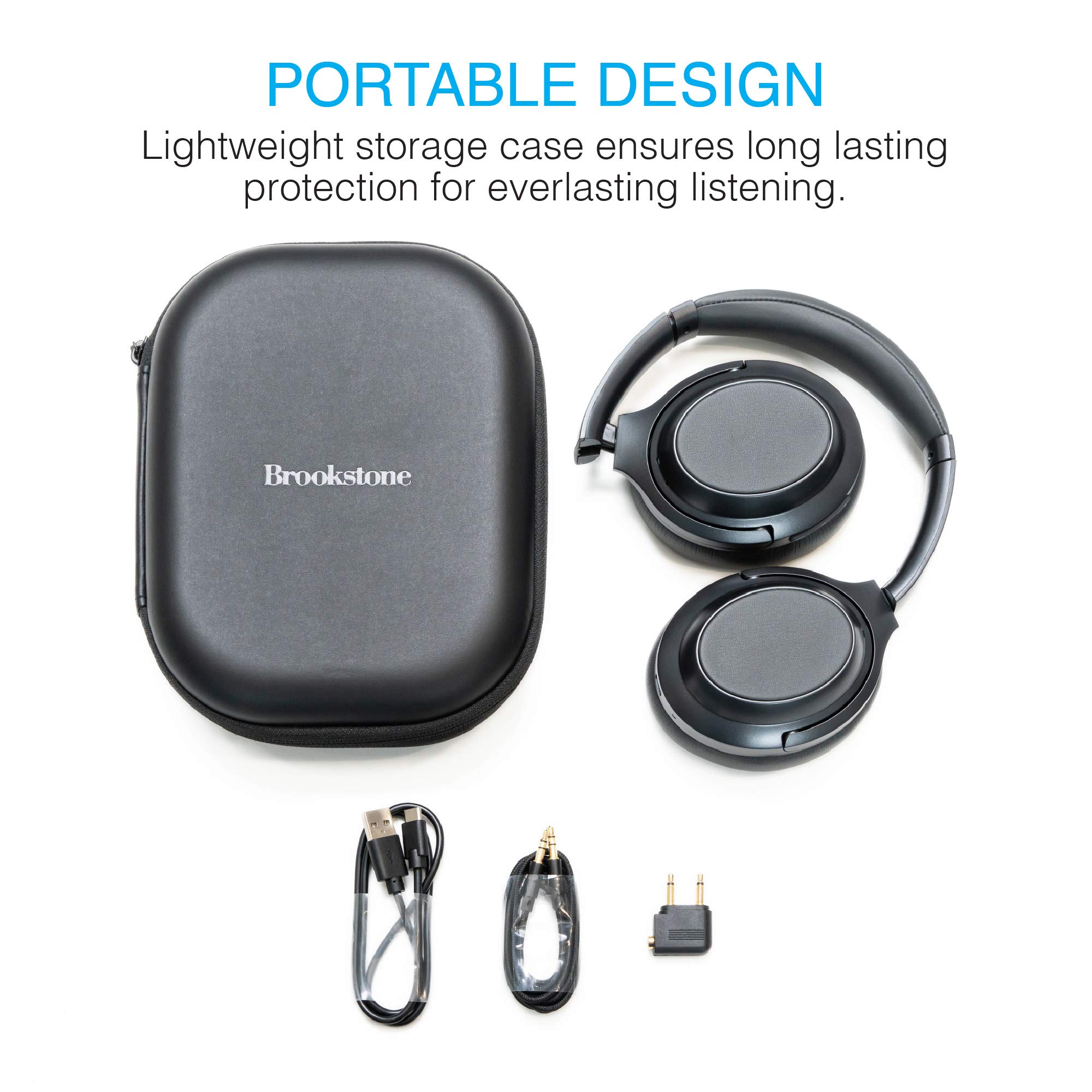 brookstone-airphones-pro-wireless-over-ear-headphones-with-active-noise-cancelli image 6