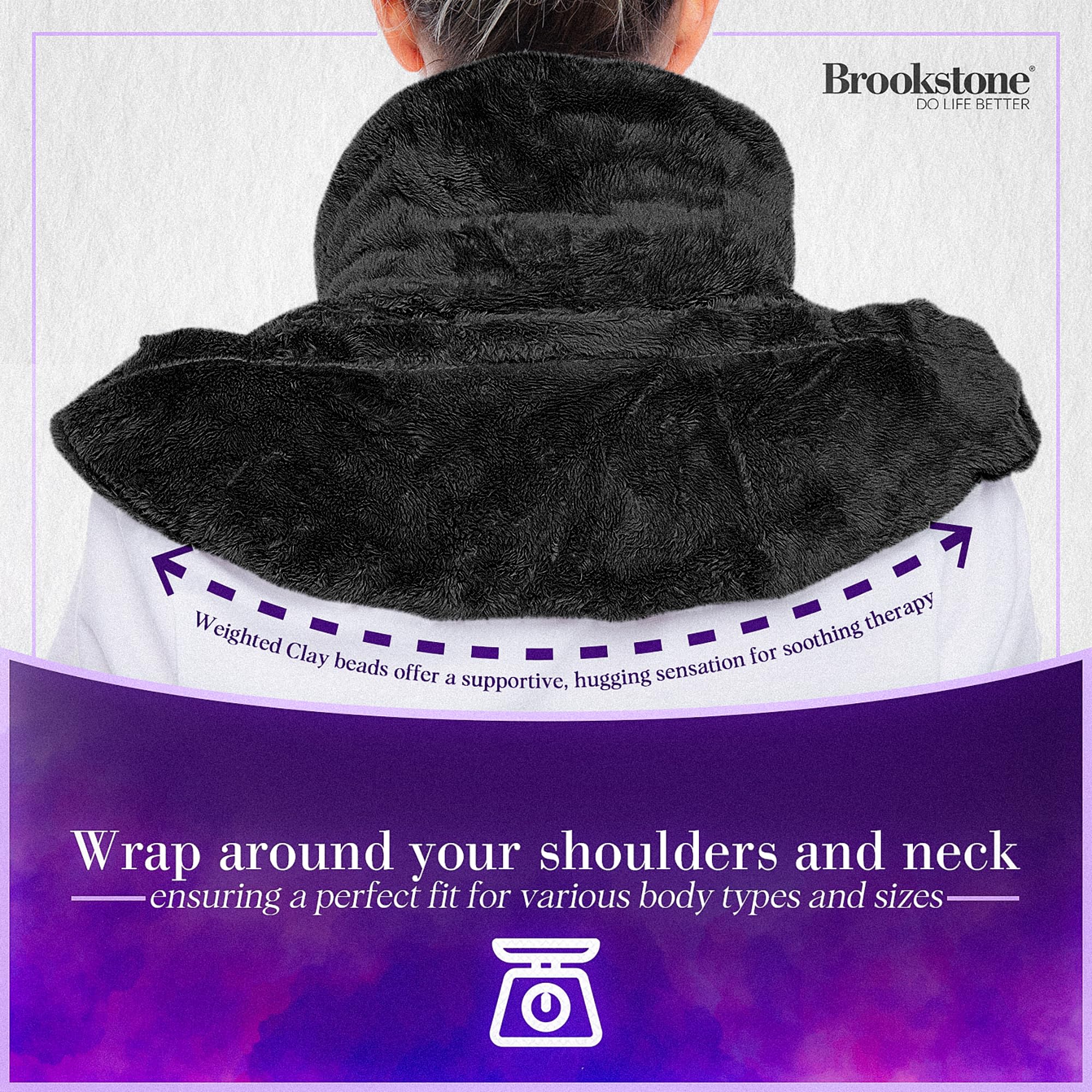 brookstone-thera-spa-cooling-warming-heated-neck-shoulder-wrap-lavender-infused- image 3