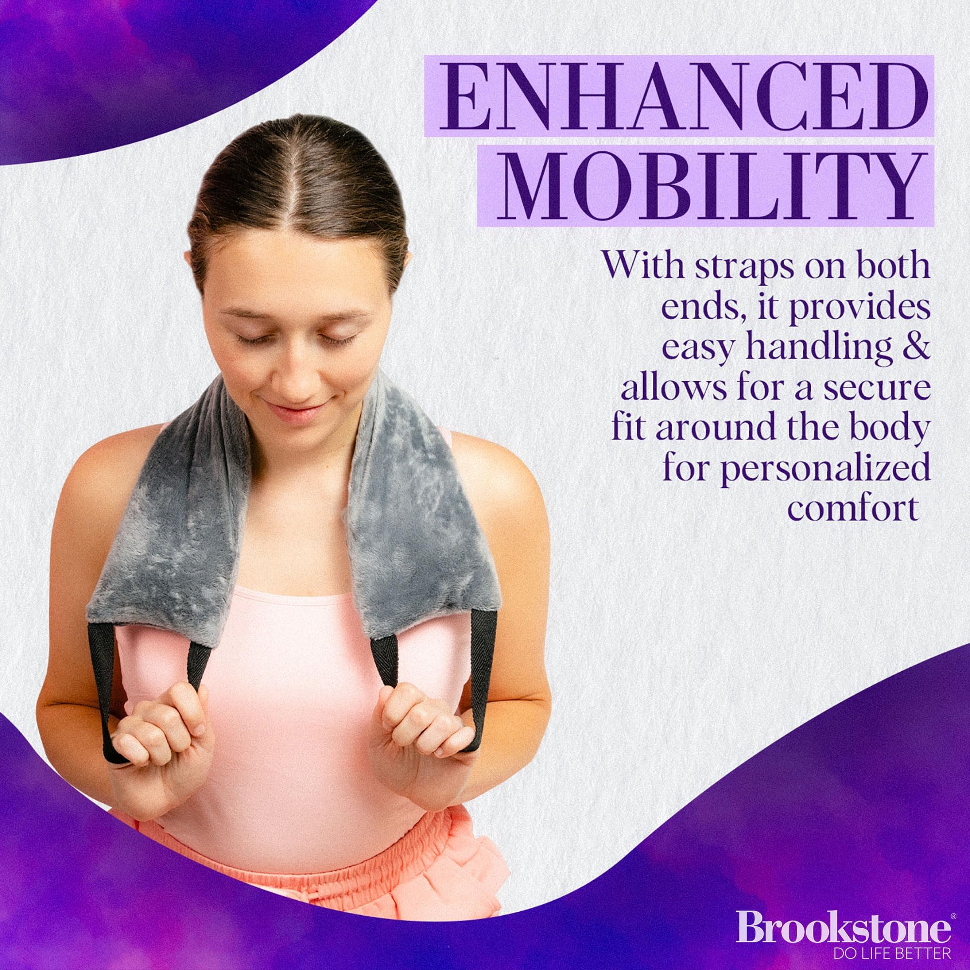 brookstone-thera-spa-neck-heating-pad-cooling-wrap-with-straps-microwave-heating image 4
