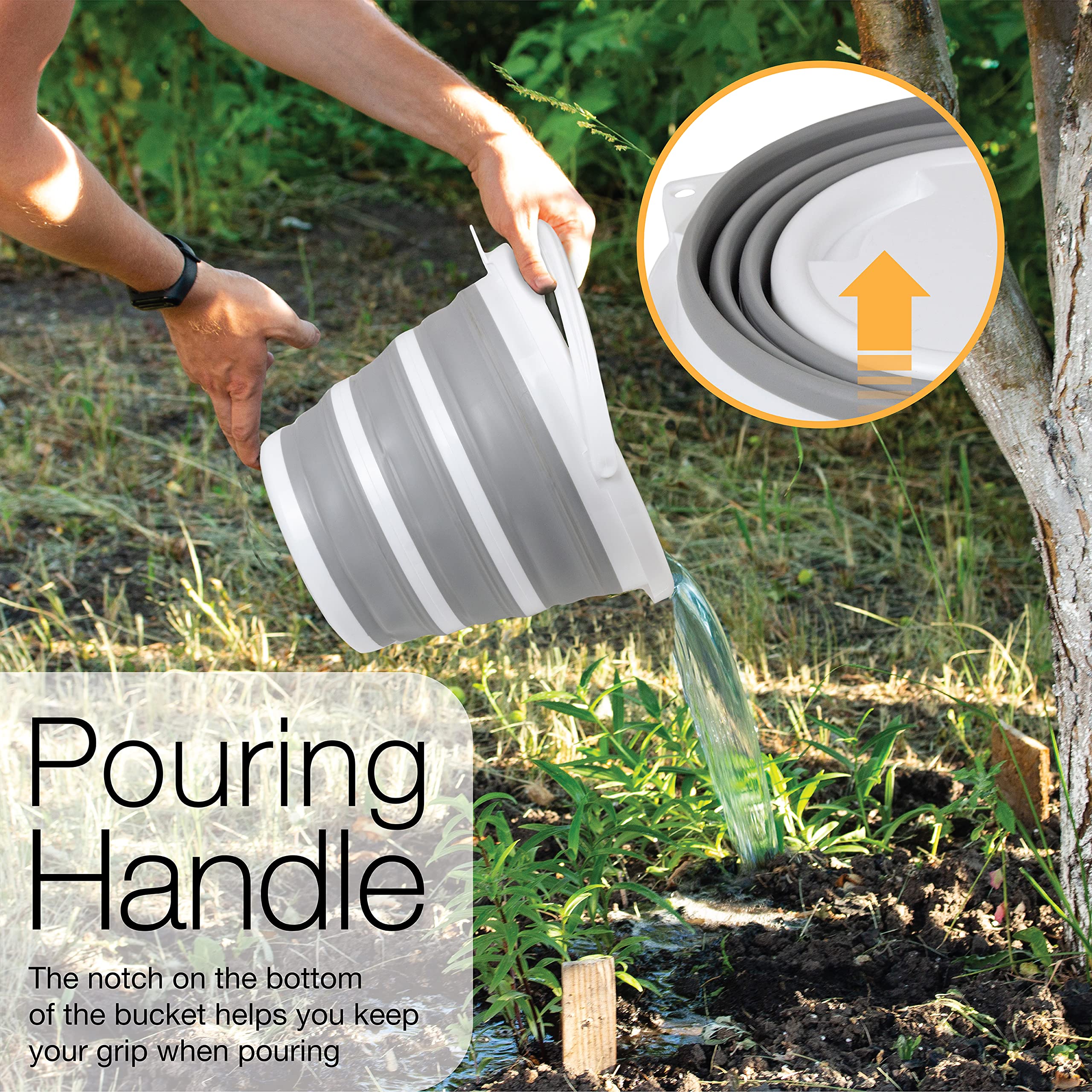 brookstone-collapsible-bucket-foldable-cleaning-bucket-with-handle-2-6-gal-10l-f image 5