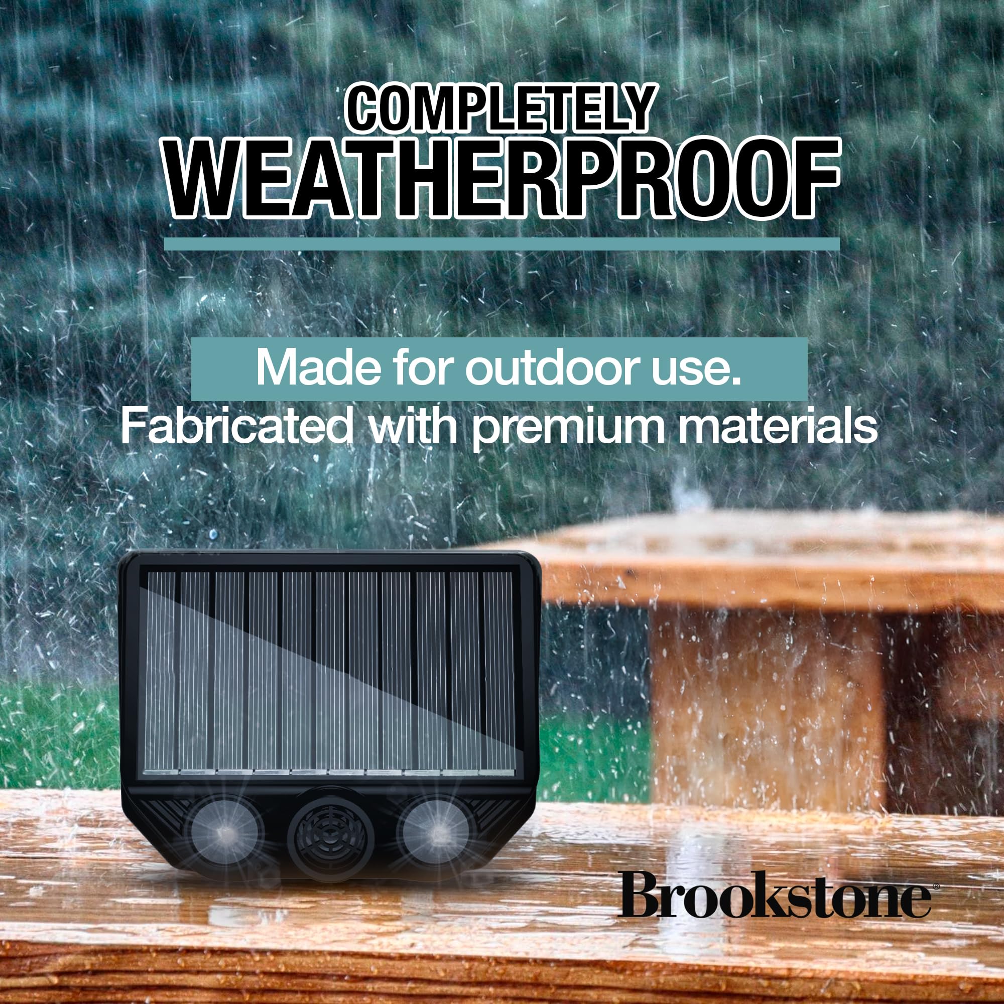 brookstone-solar-powered-multi-animal-repeller-ultrasonic-pest-deterrent-with-fl image 5