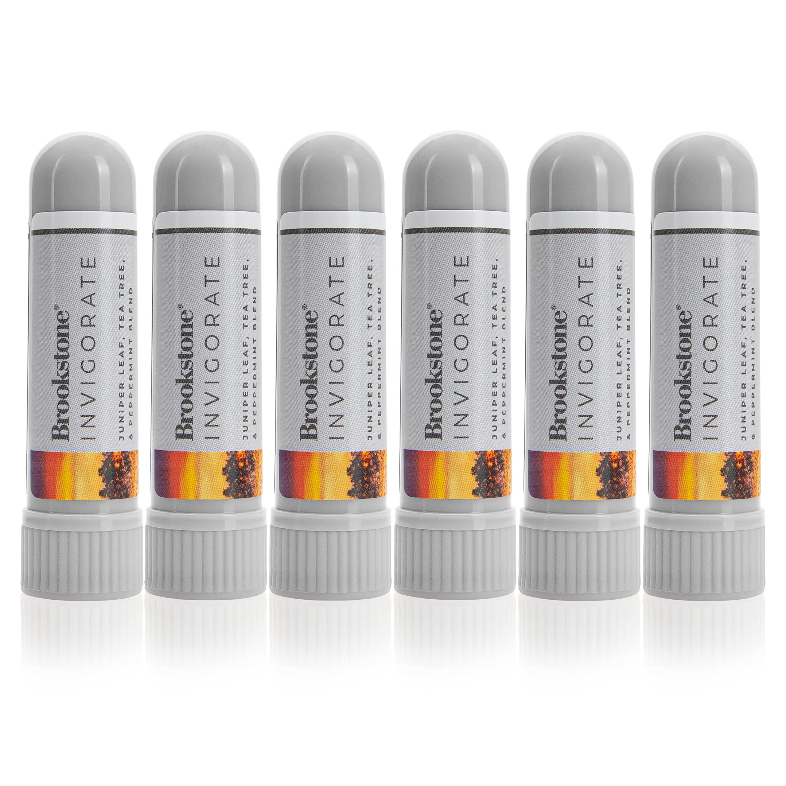 brookstone-aromatherapy-inhaler-invigorate-6-pack-essential-oil-nasal-inhalers-f image 1
