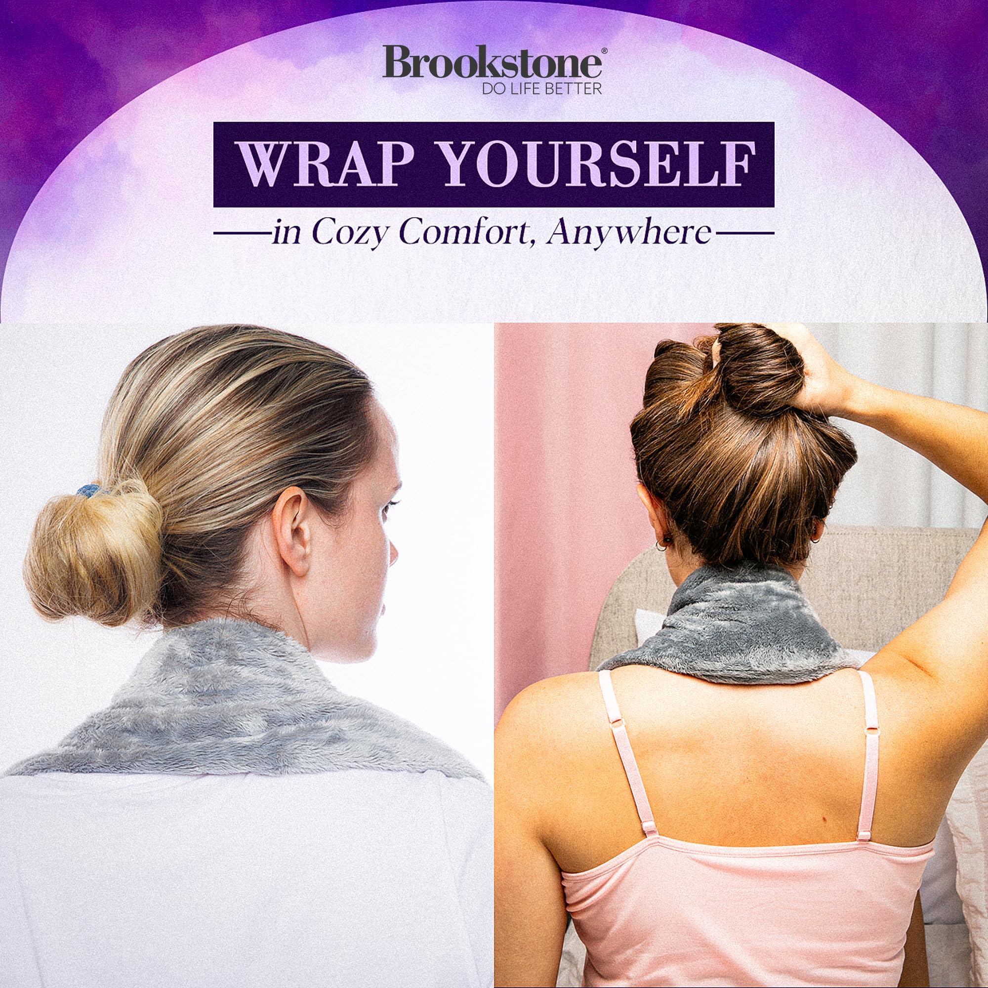 brookstone-thera-spa-neck-heating-pad-cooling-wrap-with-straps-microwave-heating image 6