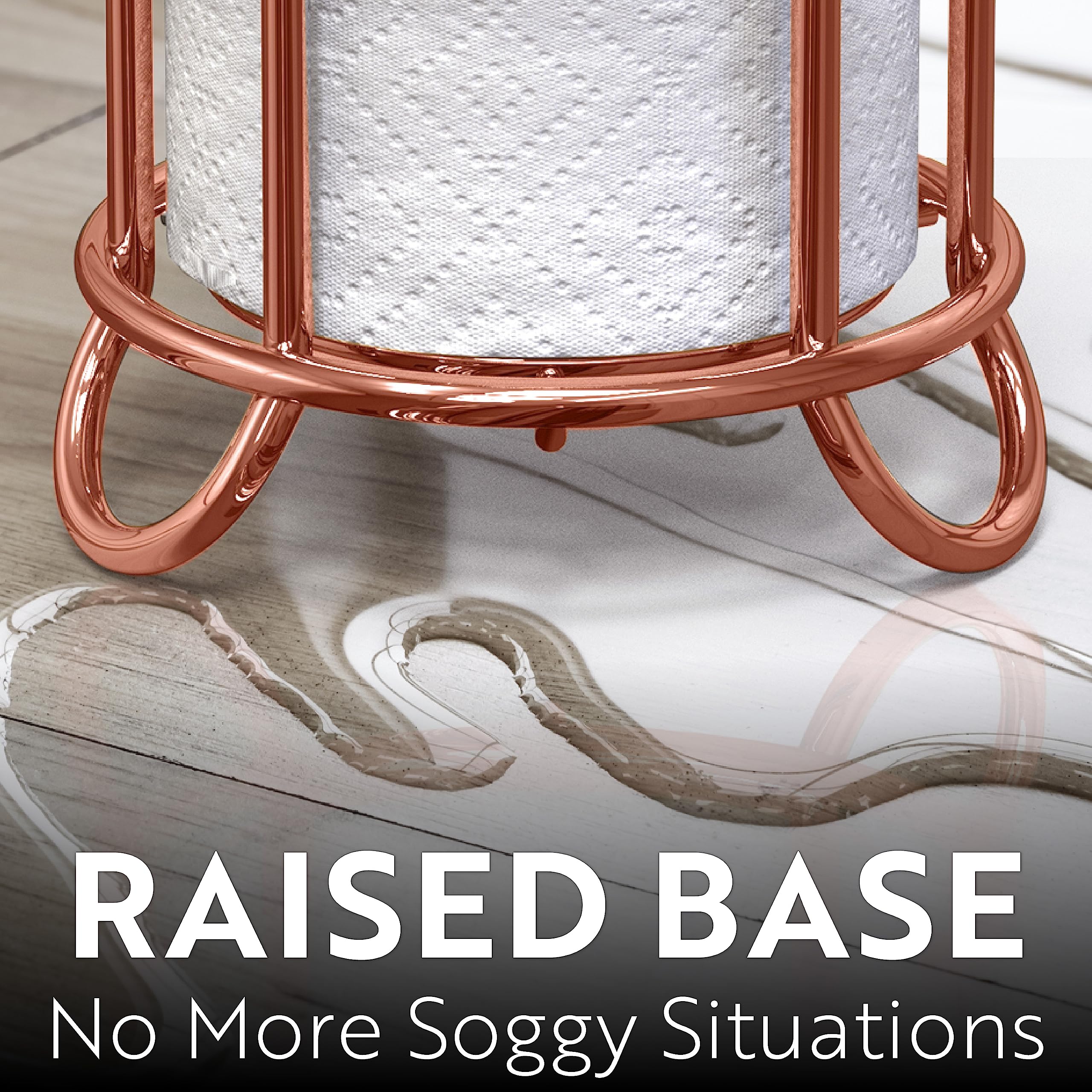 brookstone-rose-gold-freestanding-toilet-paper-holder-holds-3-xl-mega-rolls-no-a image 3