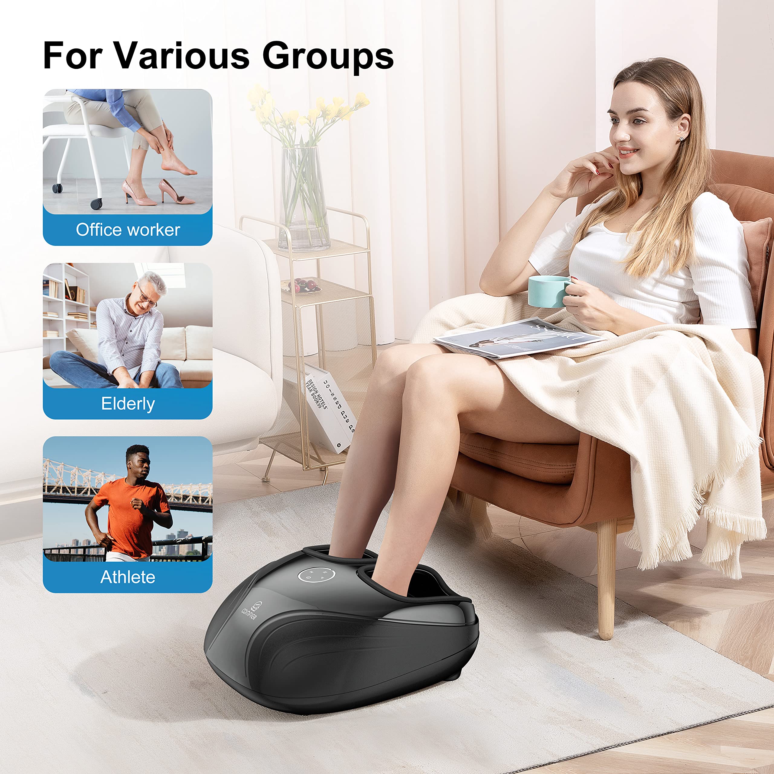 comfier-shiatsu-foot-massager-with-heat-kneading-compression-for-neuropathy-and- image 7