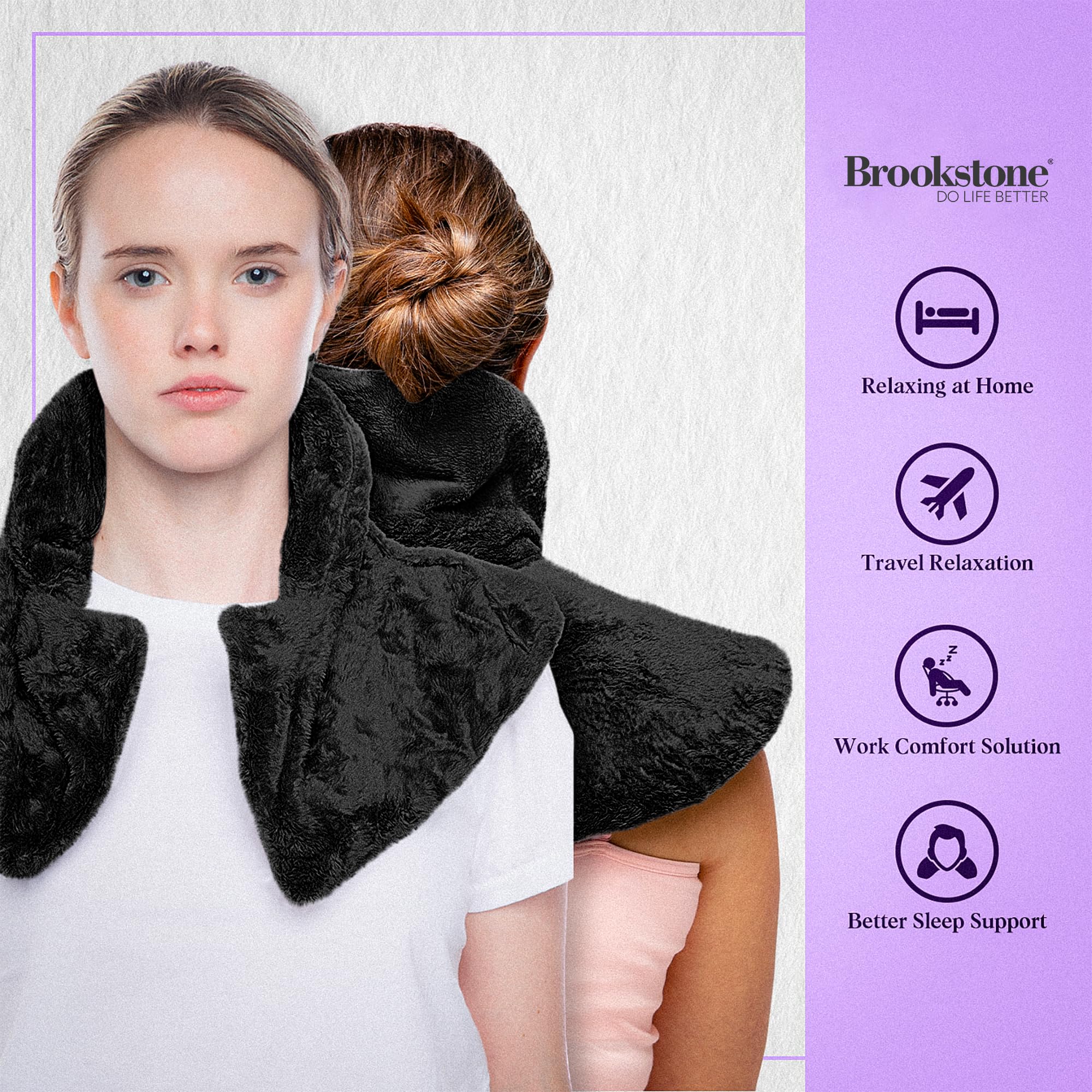 brookstone-thera-spa-cooling-warming-heated-neck-shoulder-wrap-lavender-infused- image 6