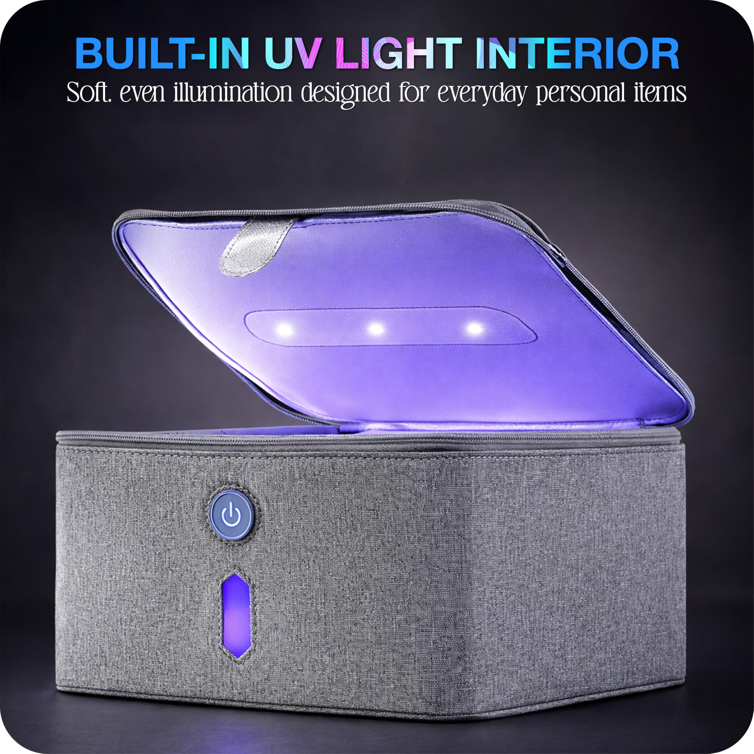 brookstone-uv-light-bag-portable-sterilizing-bag-with-uv-c-for-phones-masks-and- image 4
