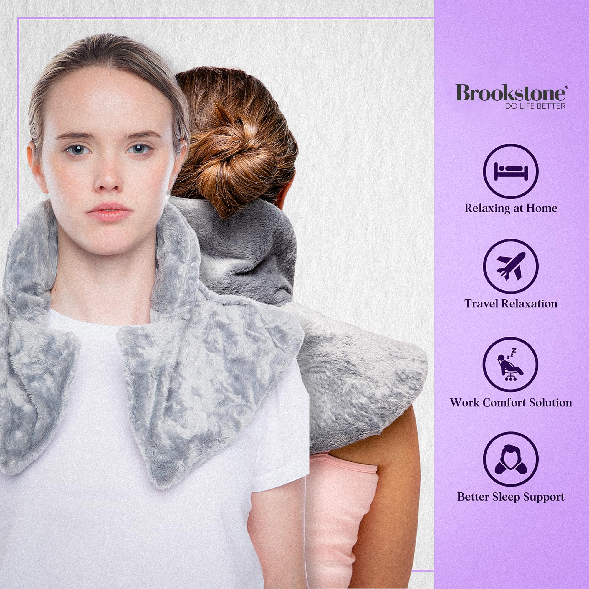 brookstone-thera-spa-cooling-warming-heated-neck-shoulder-wrap-lavender-infused--2 image 6