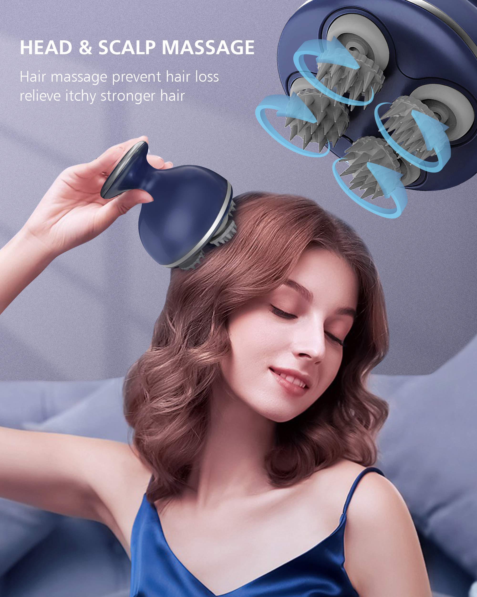 comfier-cordless-scalp-massager-with-4-kneading-massage-heads-68-nodes-waterproo image 2