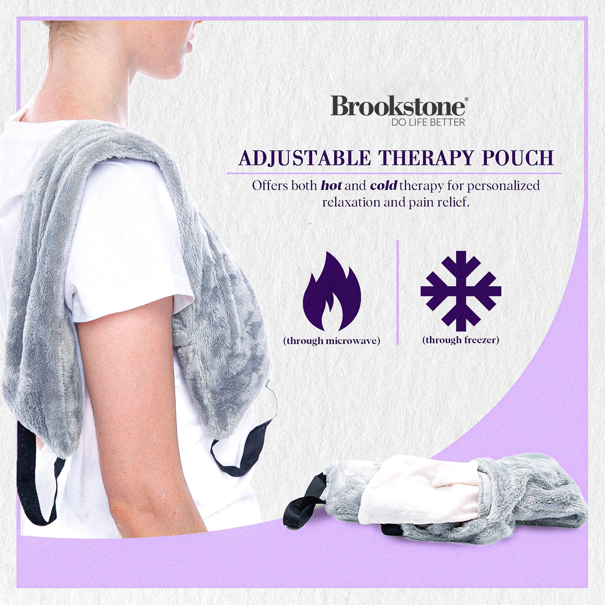 brookstone-thera-spa-neck-heating-pad-cooling-wrap-with-straps-microwave-heating image 7