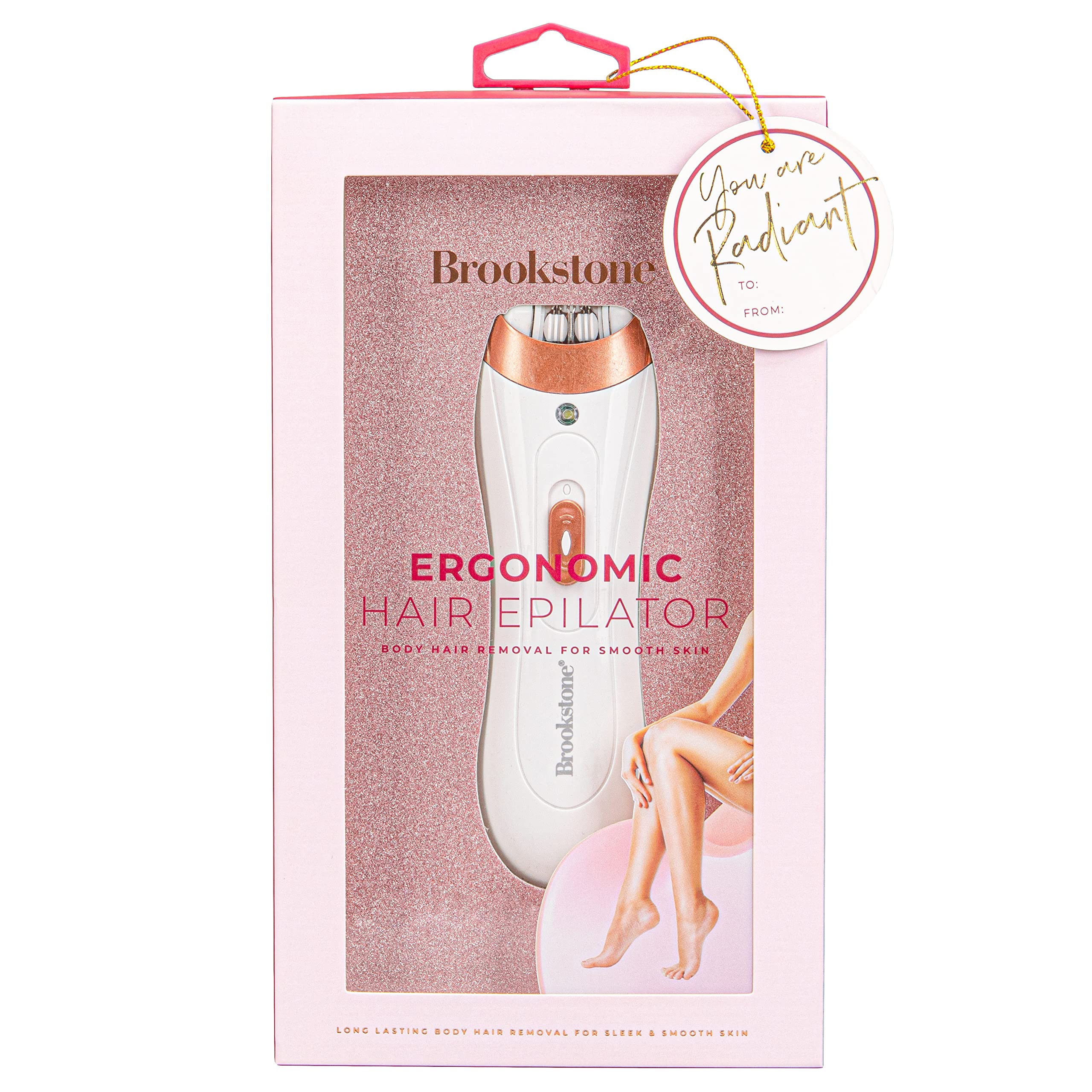 brookstone-holiday-epilator-for-women-cordless-battery-powered-facial-bikini-leg image 1
