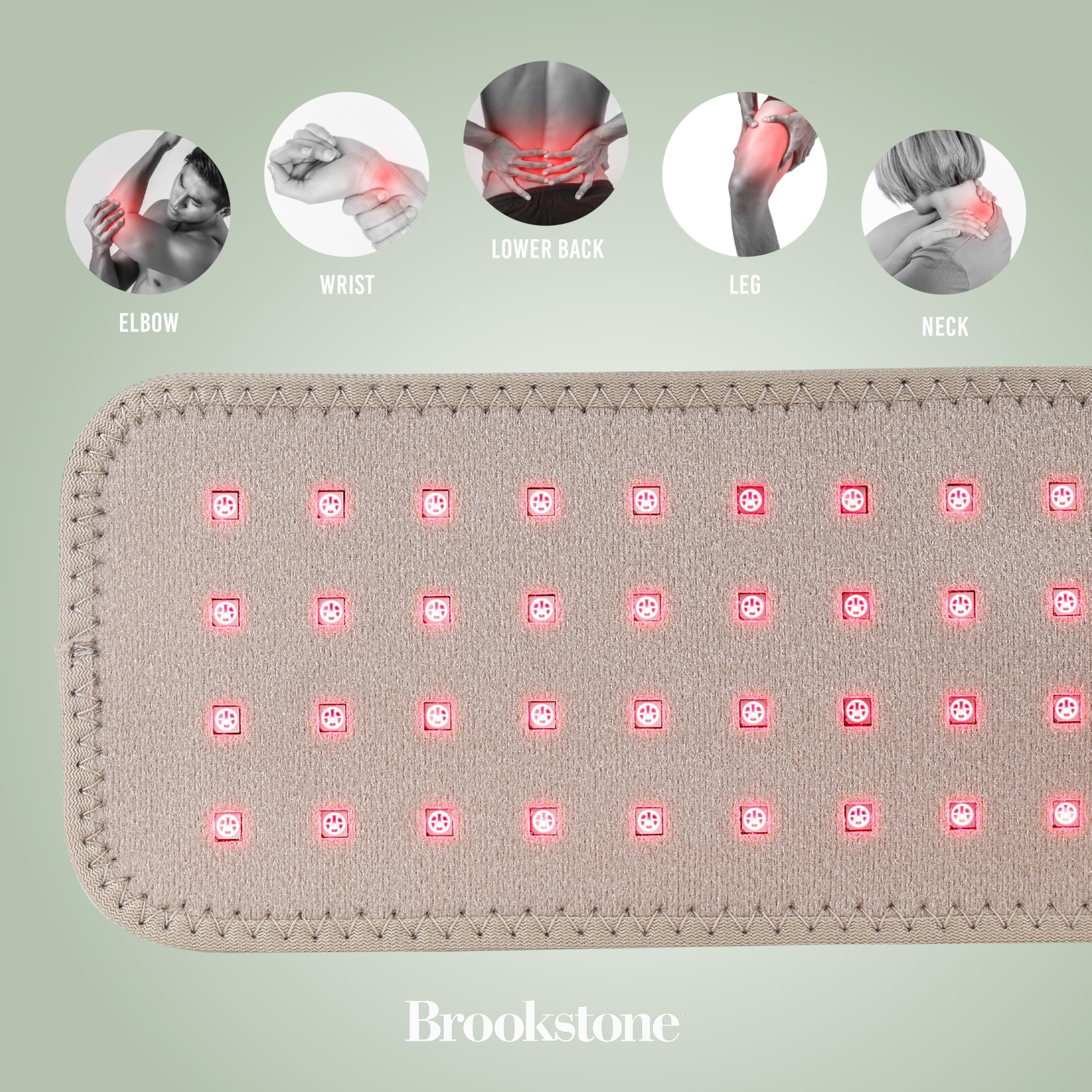 brookstone-40-lights-therapy-wrap-infrared-red-light-pain-relief-pad-cordless-re image 5