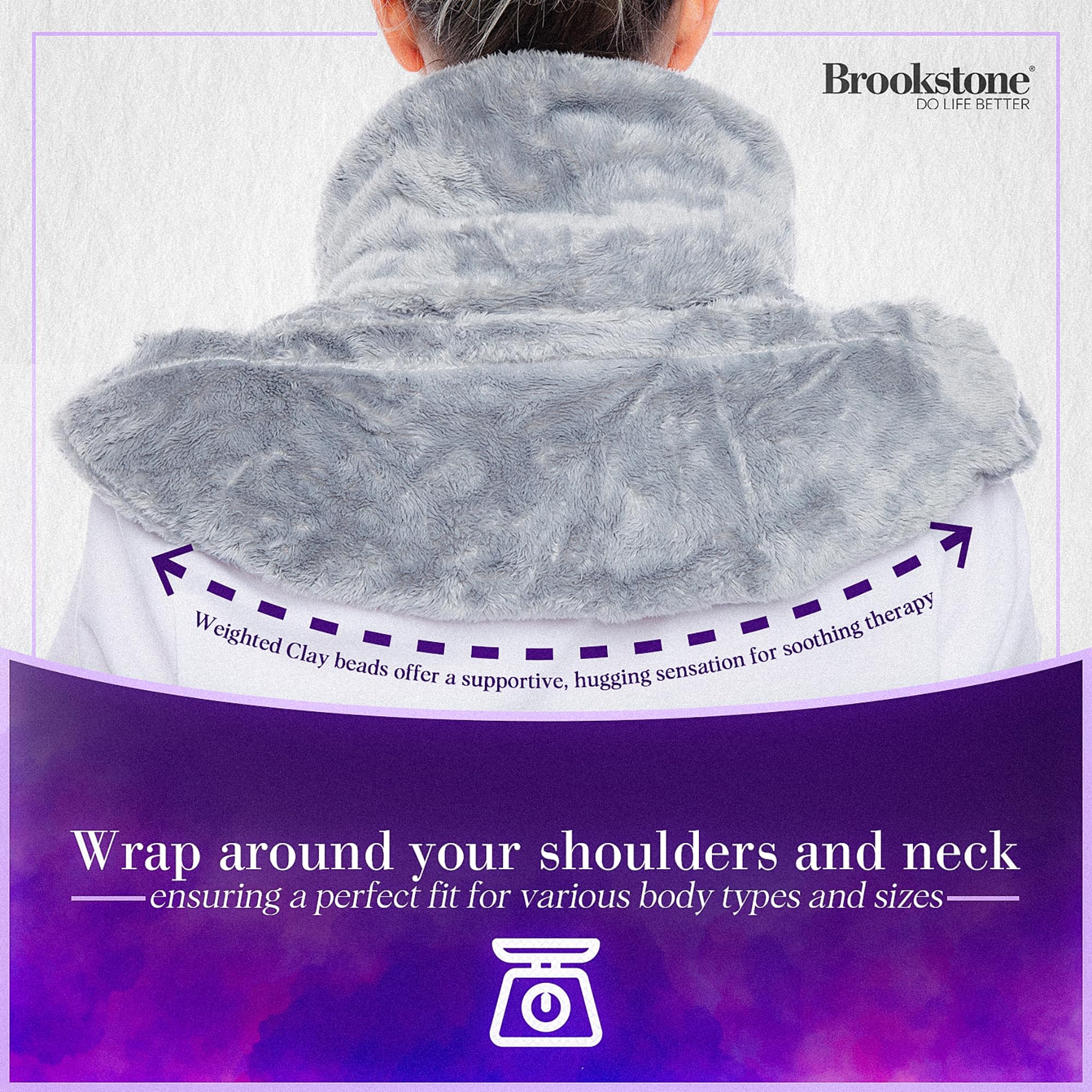 brookstone-thera-spa-cooling-warming-heated-neck-shoulder-wrap-lavender-infused--2 image 3