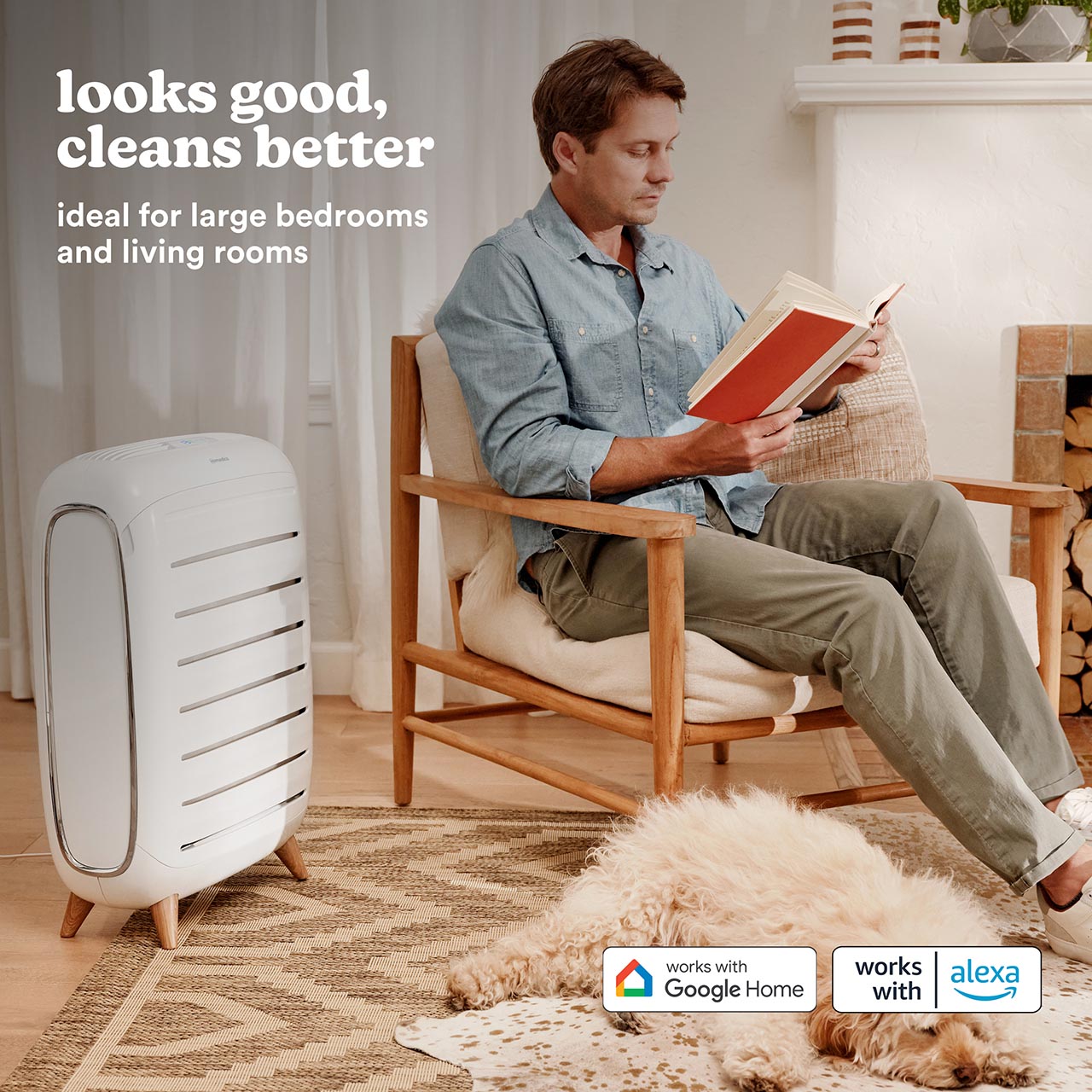 homedics-extra-large-room-smart-air-purifier-c500-with-wi-fi-and-app-control image 2
