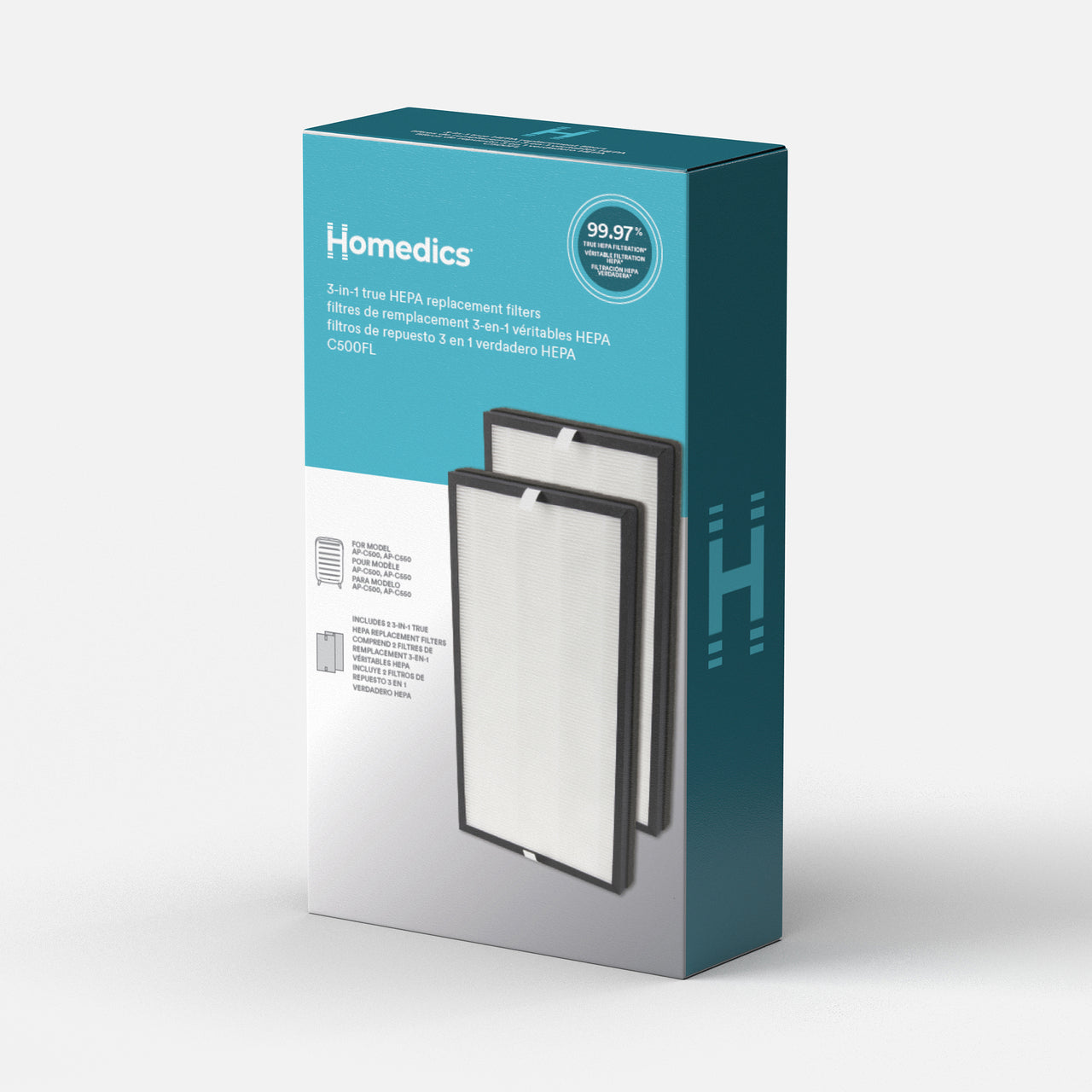homedics-3-in-1-true-hepa-replacement-filter-for-ap-c500-genuine-filter-for-clea image 6