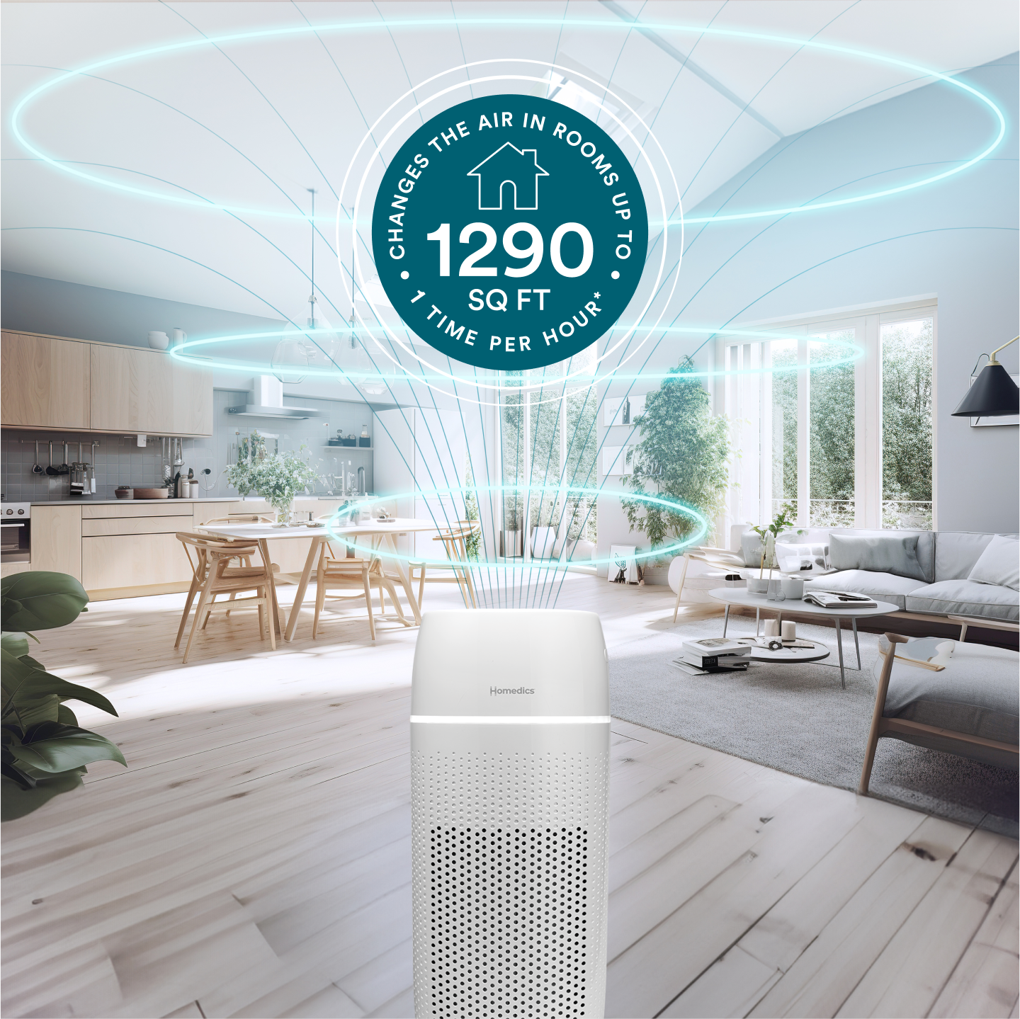 homedics-totalclean-petplus-5-in-1-tower-air-purifier image 5