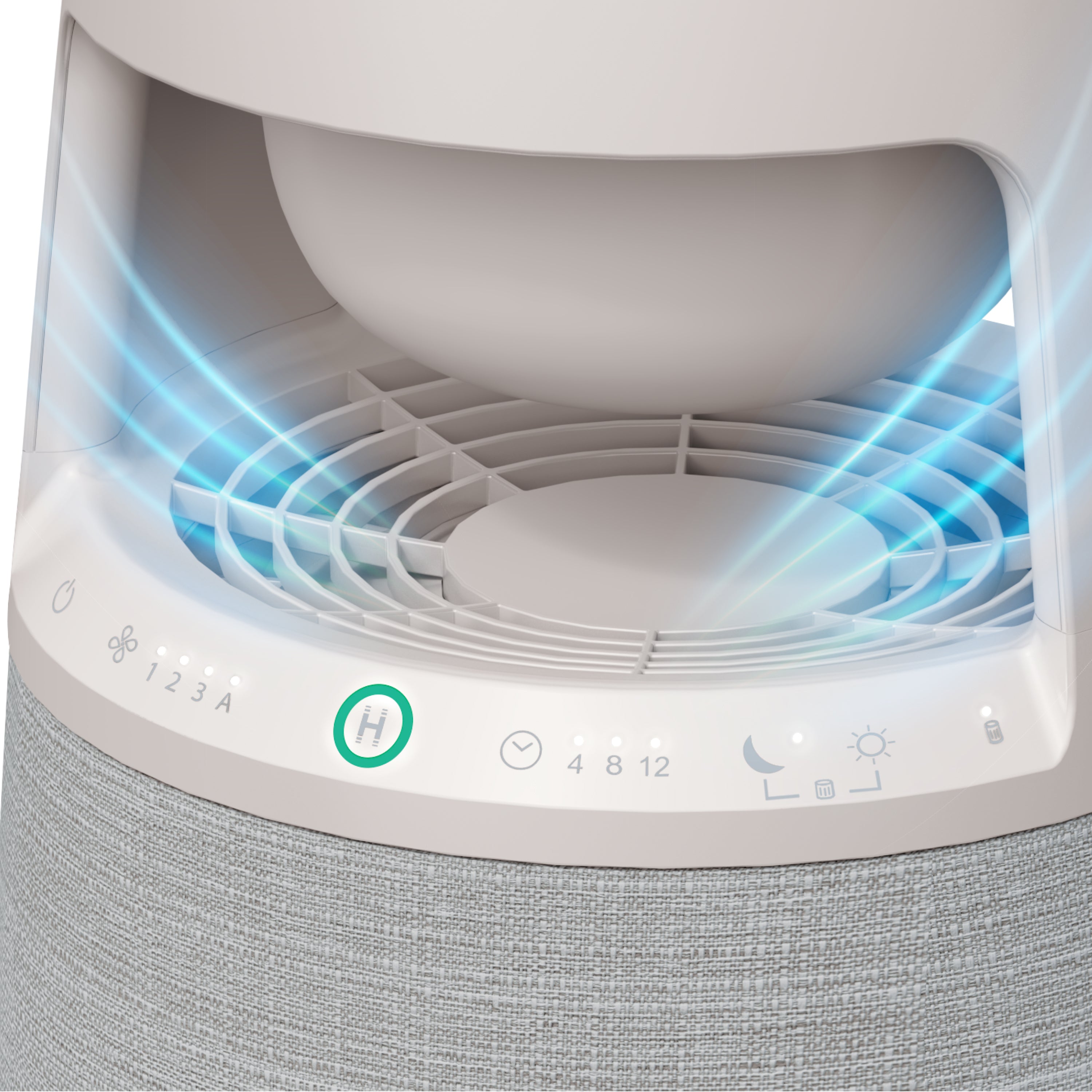 homedics-natura-air-purifier-with-true-hepa-filtration-and-smart-air-quality-sen image 2