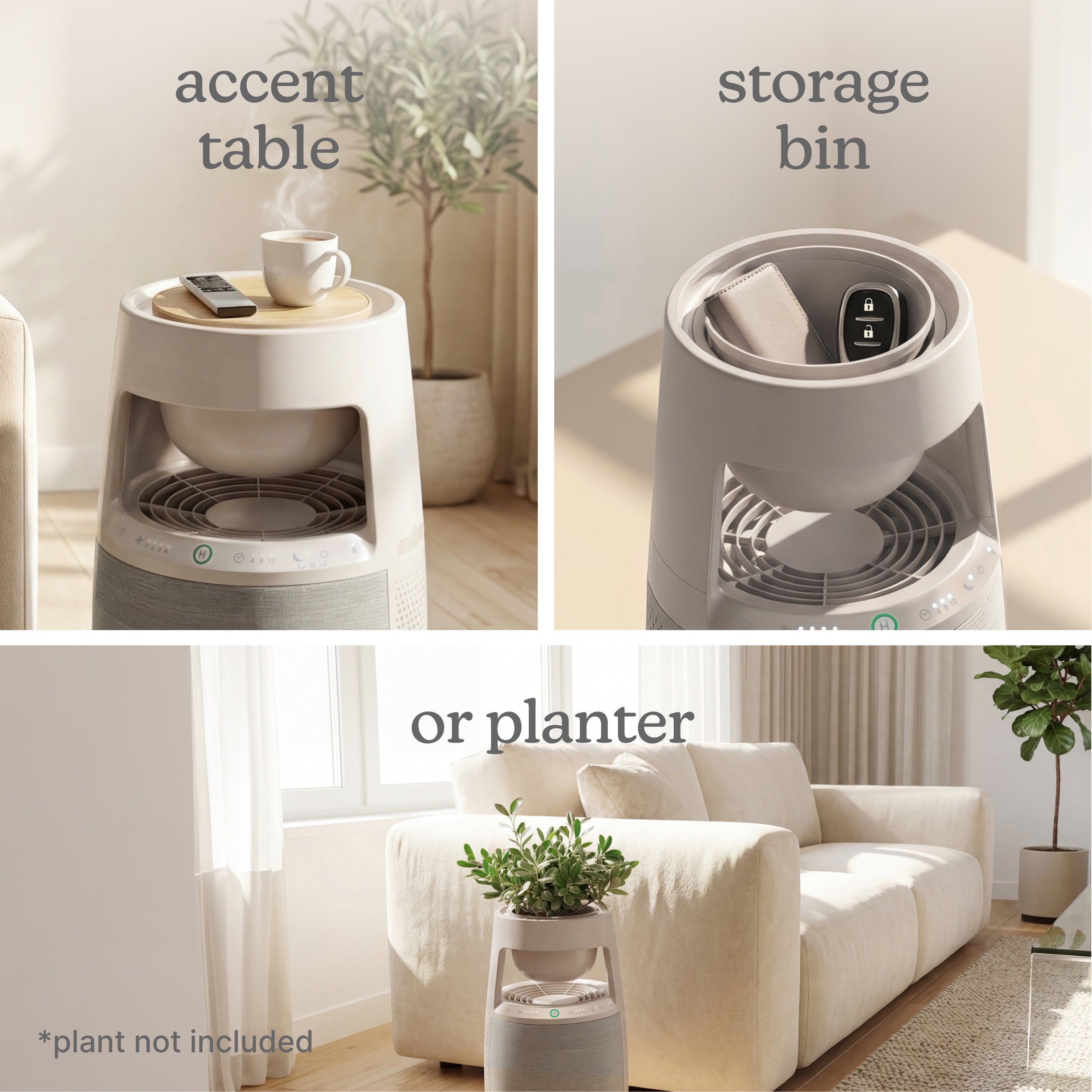 homedics-natura-air-purifier-with-true-hepa-filtration-and-smart-air-quality-sen image 6