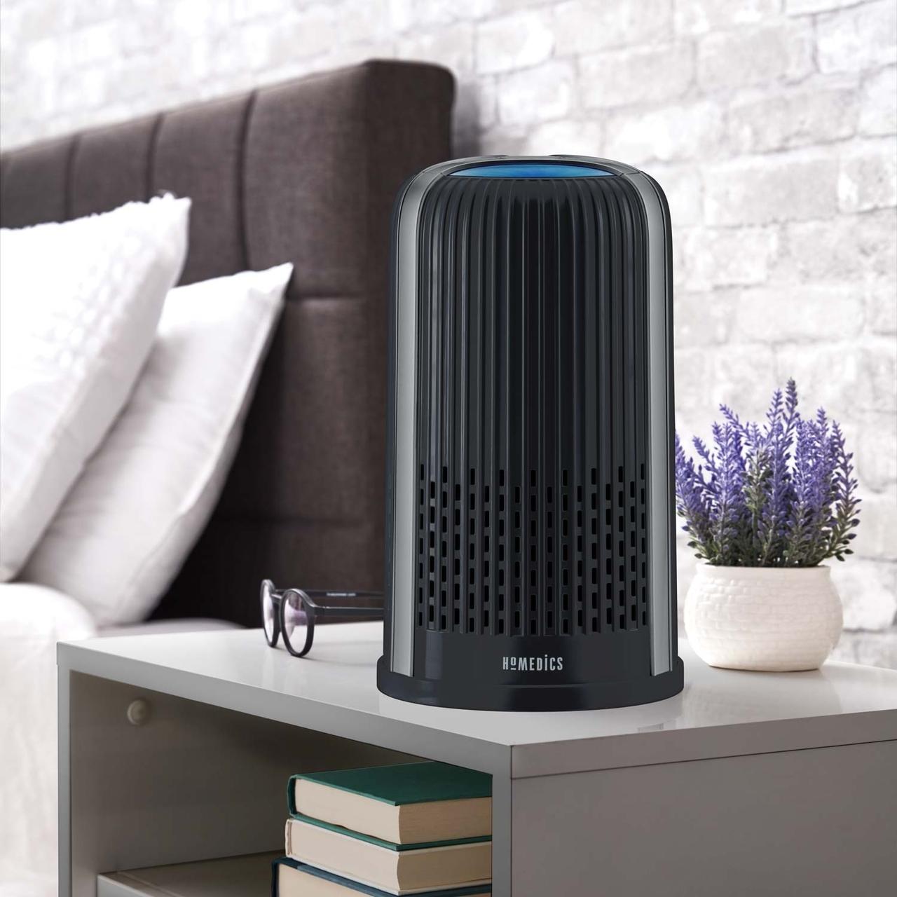 homedics-totalclean-4-in-1-small-room-air-purifier-hepa-uv-c-ionizer-and-carbon- image 4