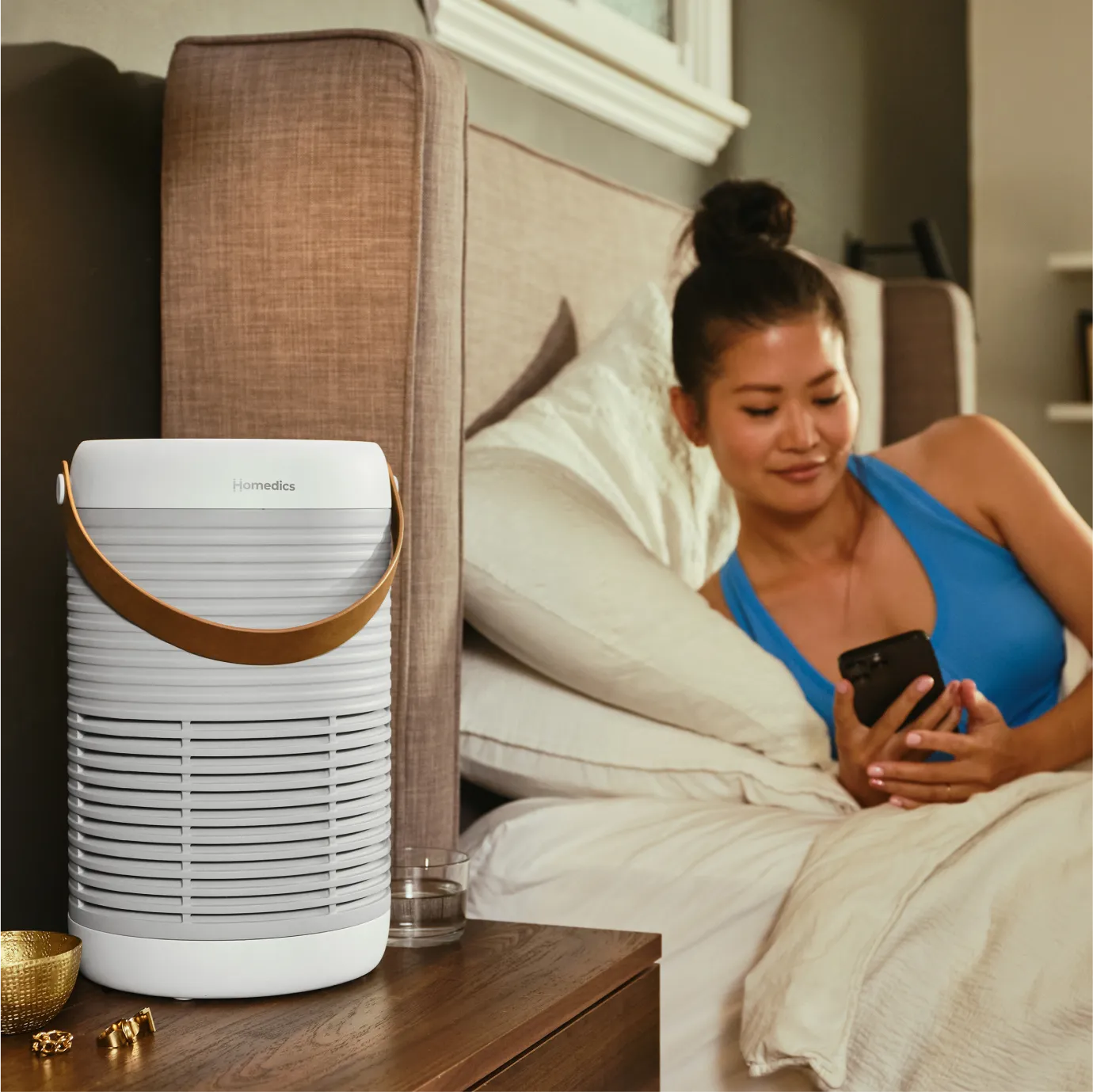 homedics-smart-air-purifier-t100-for-rooms-up-to-207-sq-ft image 2