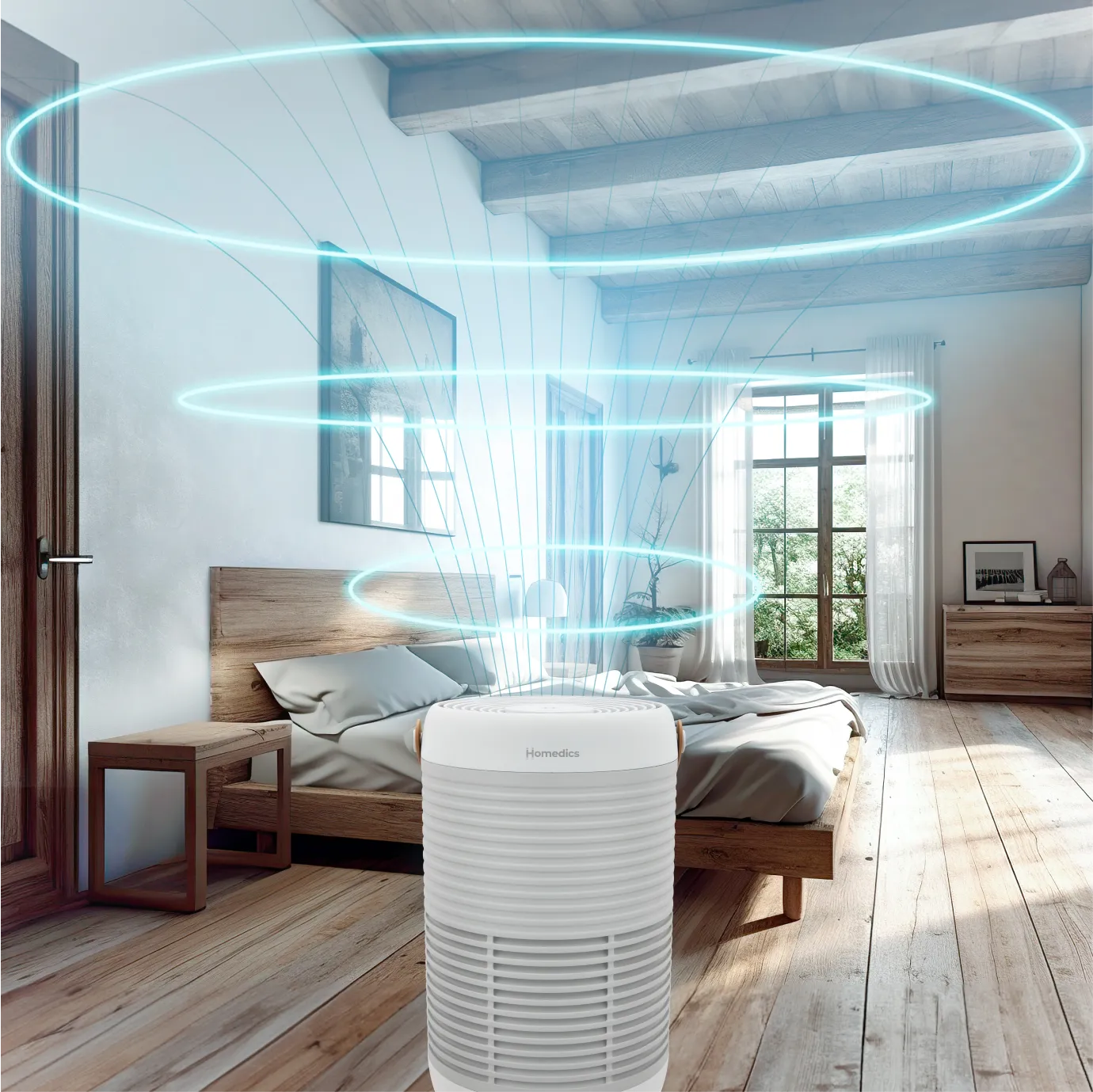 homedics-smart-air-purifier-t100-for-rooms-up-to-207-sq-ft image 6